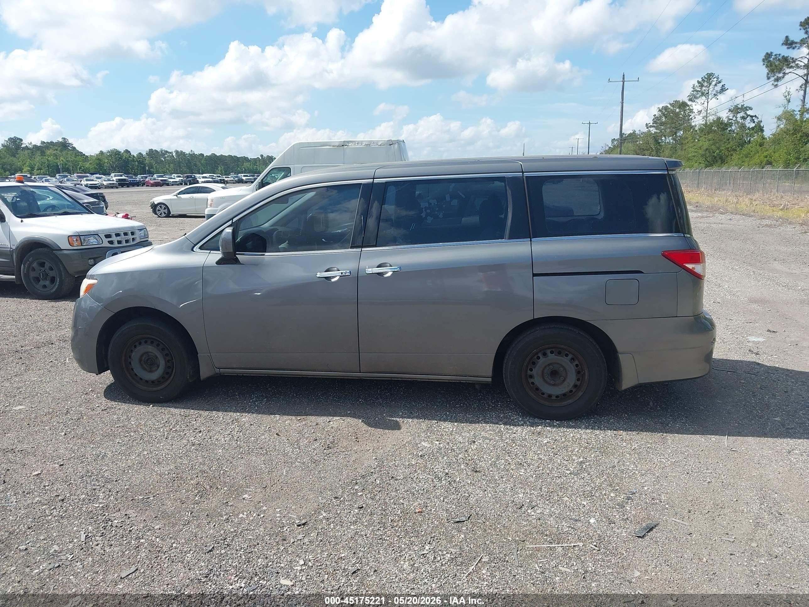2015 Nissan Quest S Gray vin: JN8AE2KP3F9134084