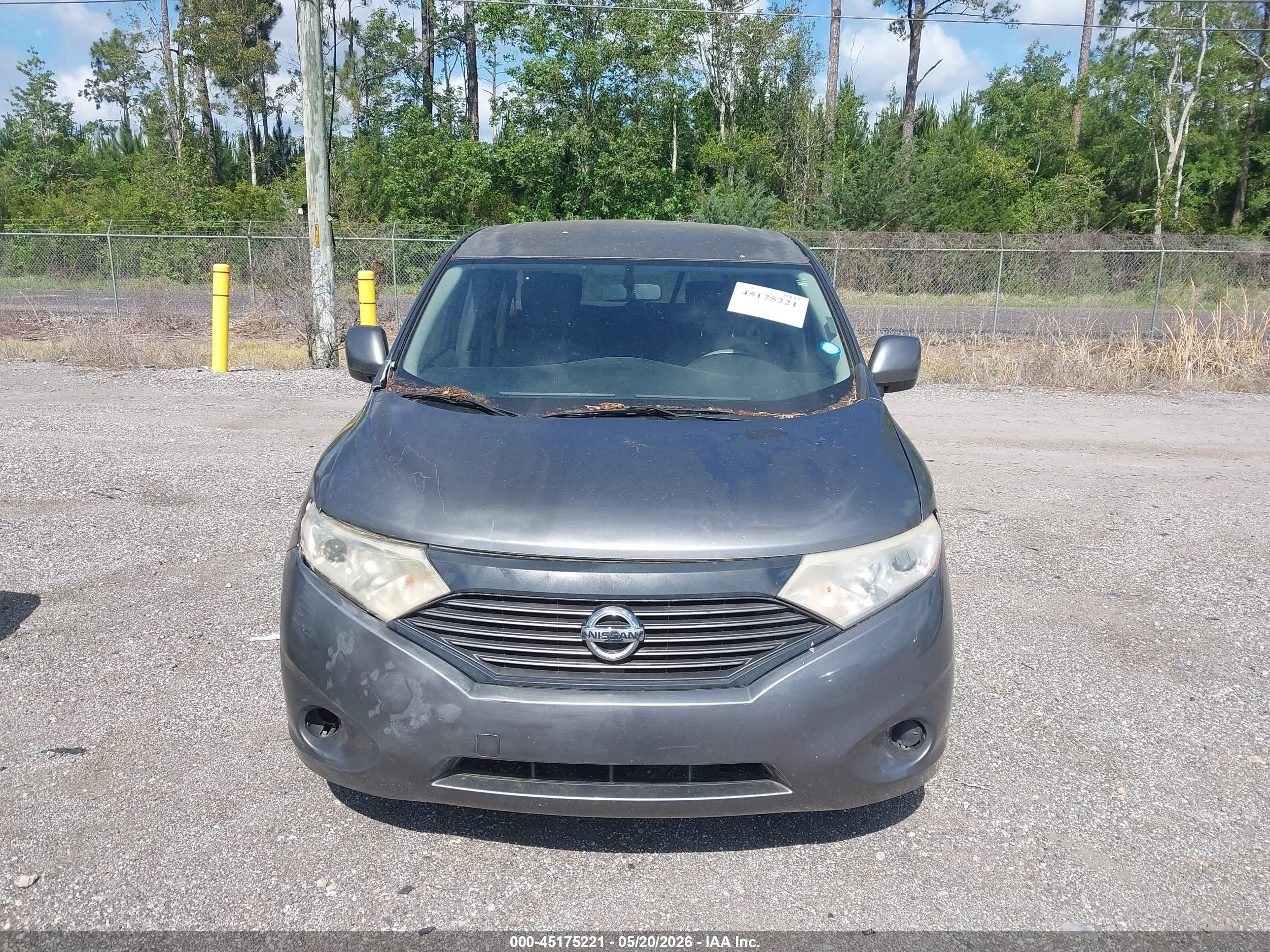 2015 Nissan Quest S Gray vin: JN8AE2KP3F9134084