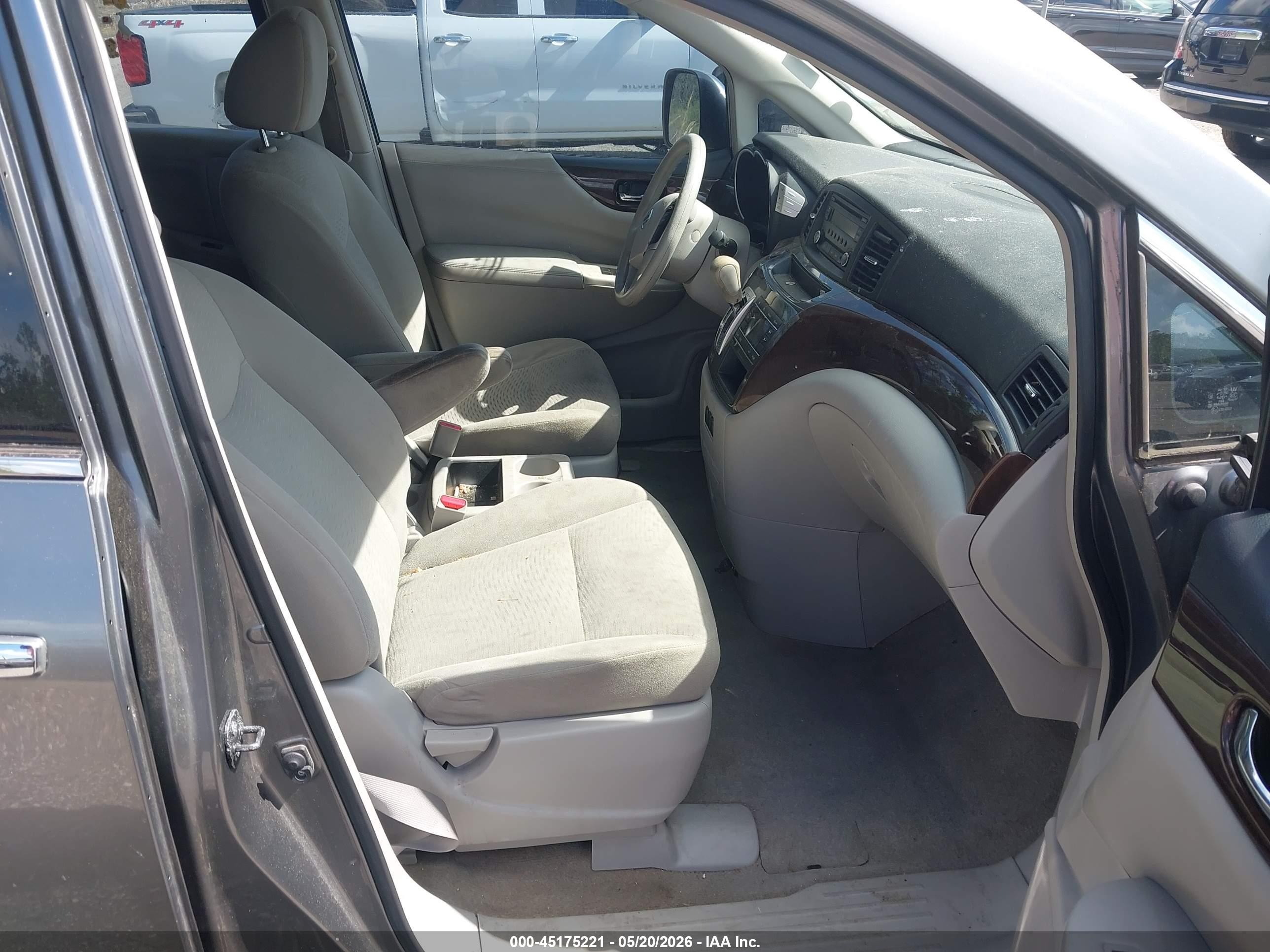 2015 Nissan Quest S Gray vin: JN8AE2KP3F9134084