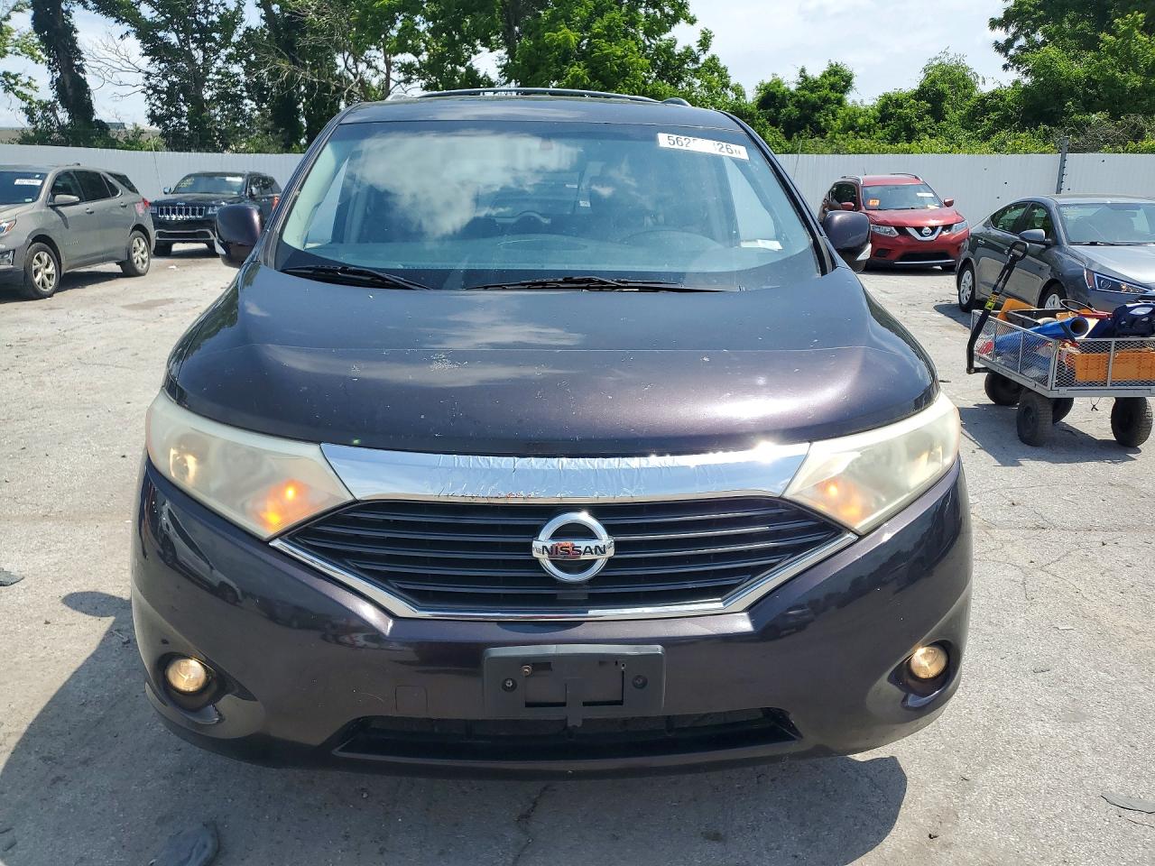 2011 Nissan Quest 3.5 S Black vin: JN8AE2KP4B9007175