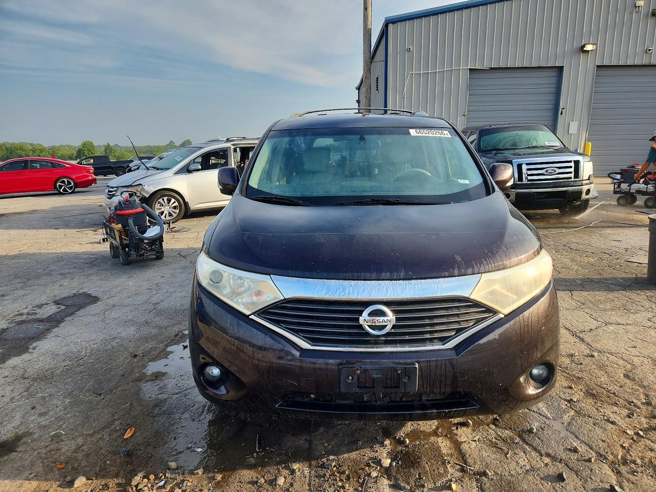 2011 Nissan Quest 3.5 S Burgundy vin: JN8AE2KP4B9007175