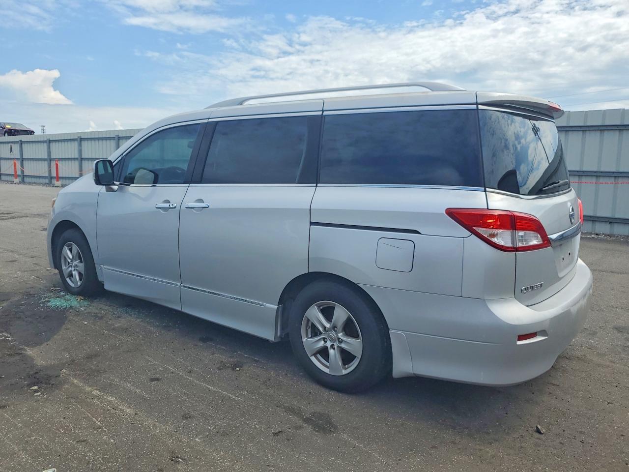 2012 Nissan Quest 3.5 S Silver vin: JN8AE2KP4C9035544