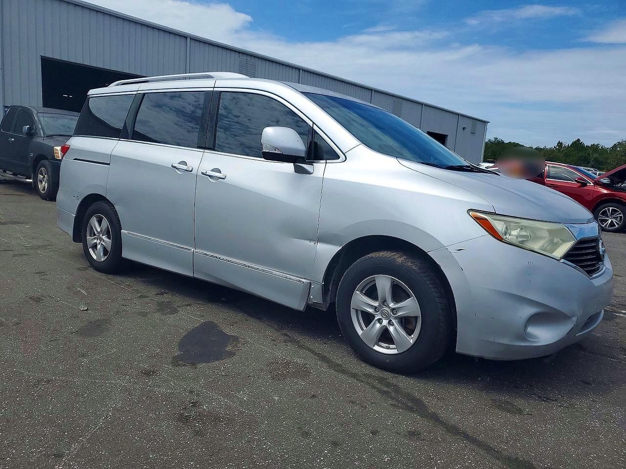 2012 Nissan Quest 3.5 S Silver vin: JN8AE2KP4C9035544