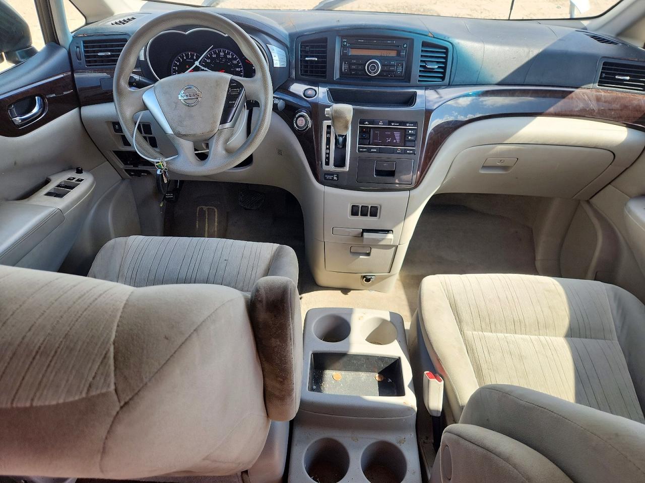 2012 Nissan Quest 3.5 S White vin: JN8AE2KP4C9035771