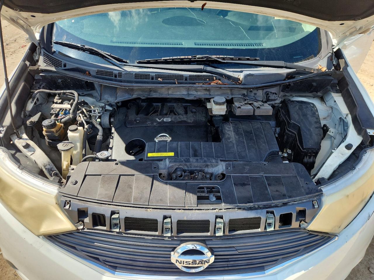 2012 Nissan Quest 3.5 S White vin: JN8AE2KP4C9035771