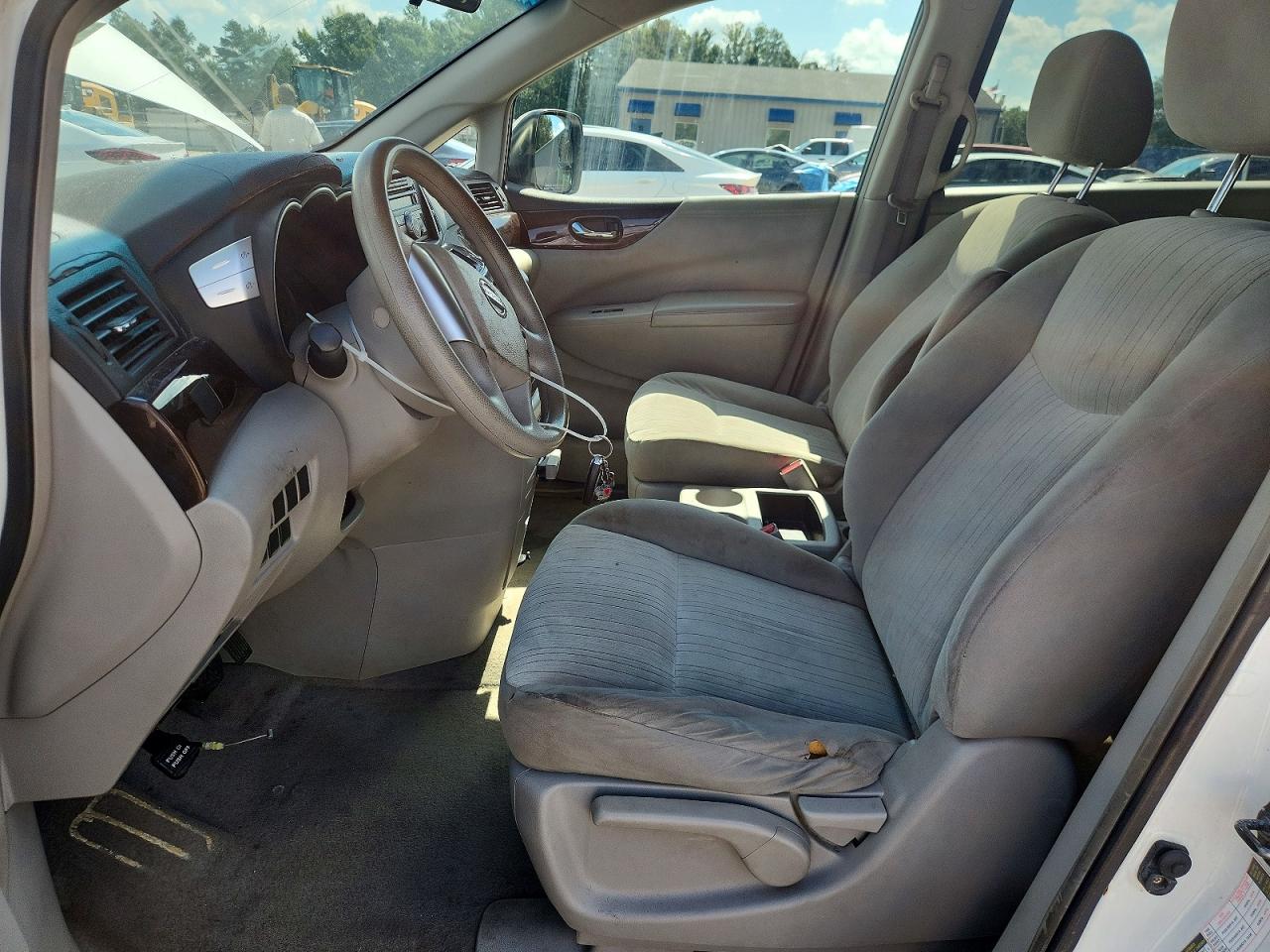 2012 Nissan Quest 3.5 S White vin: JN8AE2KP4C9035771