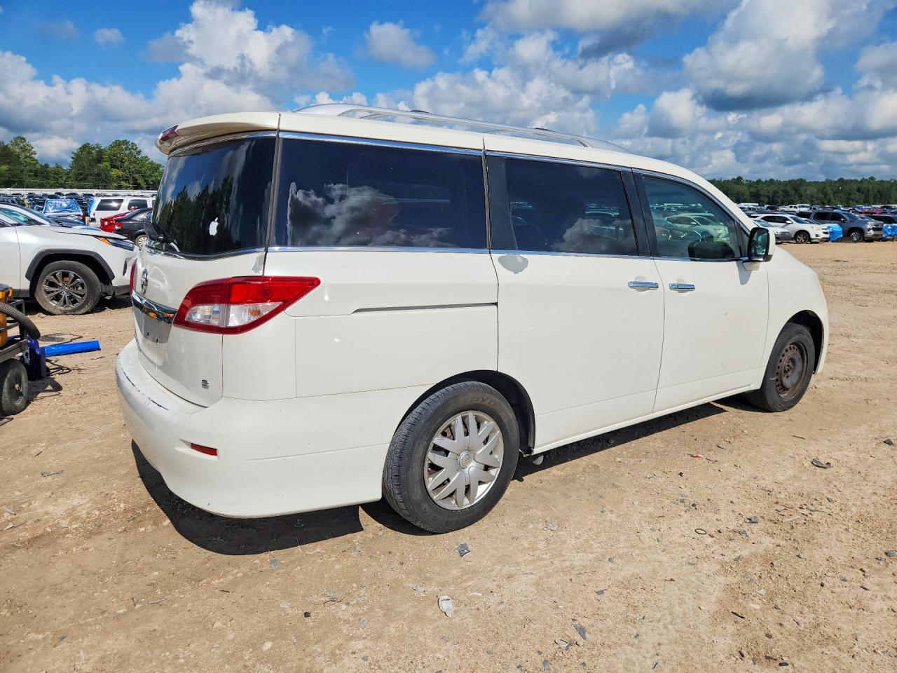 2012 Nissan Quest 3.5 S White vin: JN8AE2KP4C9035771