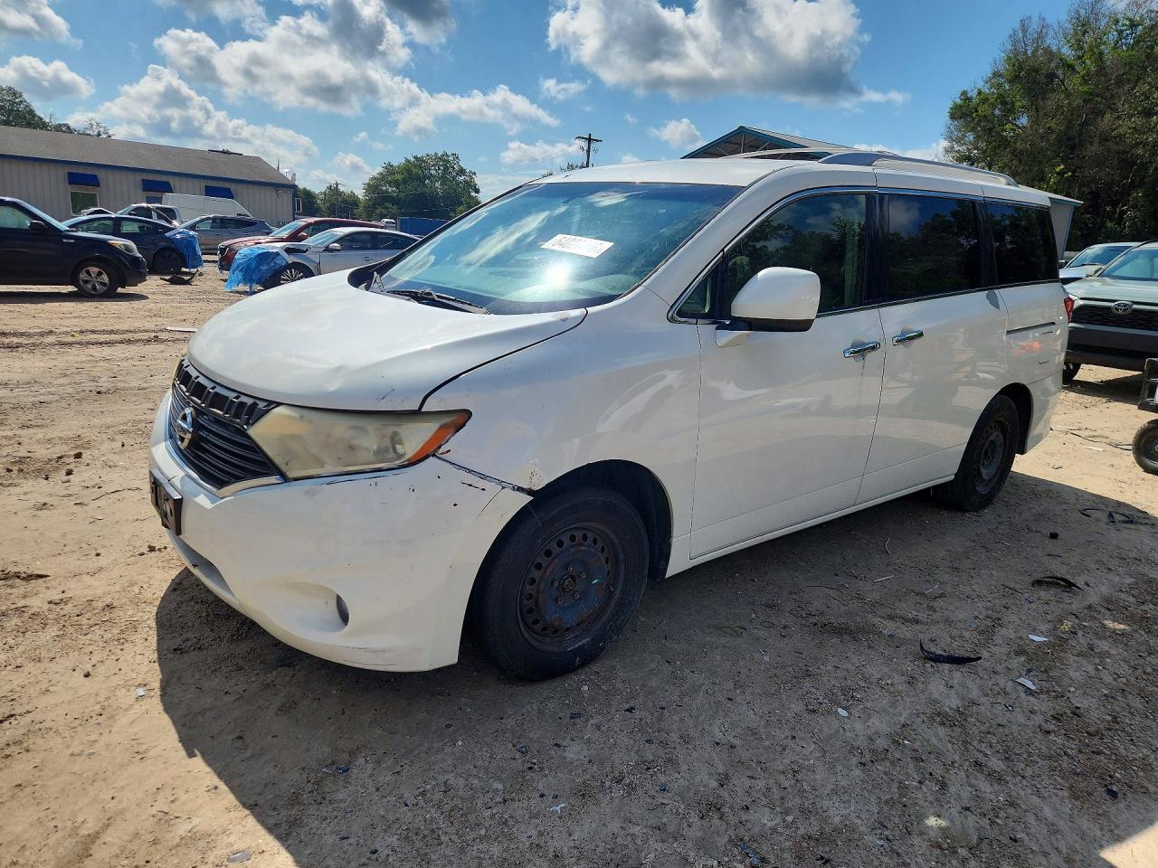 2012 Nissan Quest 3.5 S White vin: JN8AE2KP4C9035771