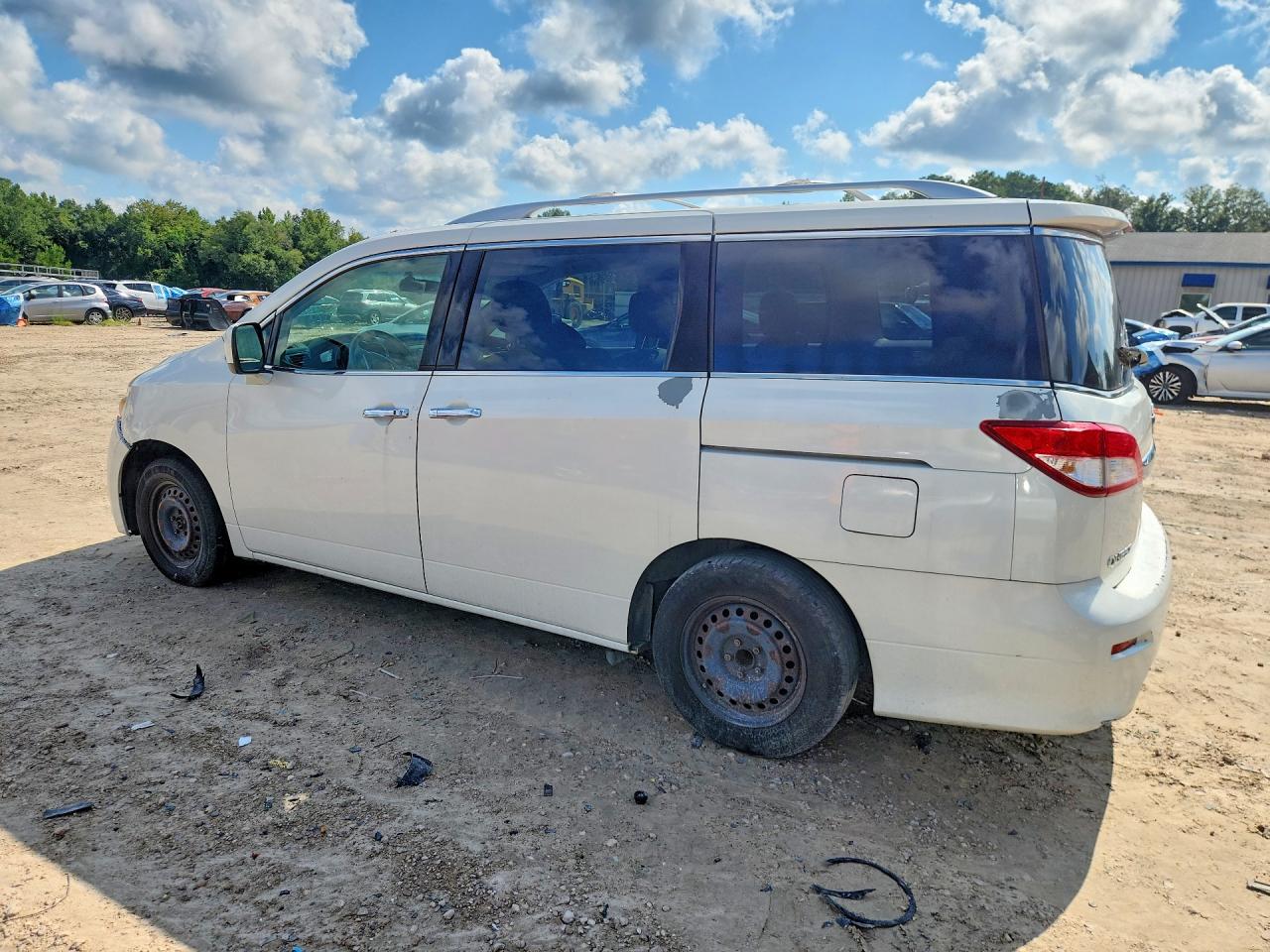 2012 Nissan Quest 3.5 S White vin: JN8AE2KP4C9035771