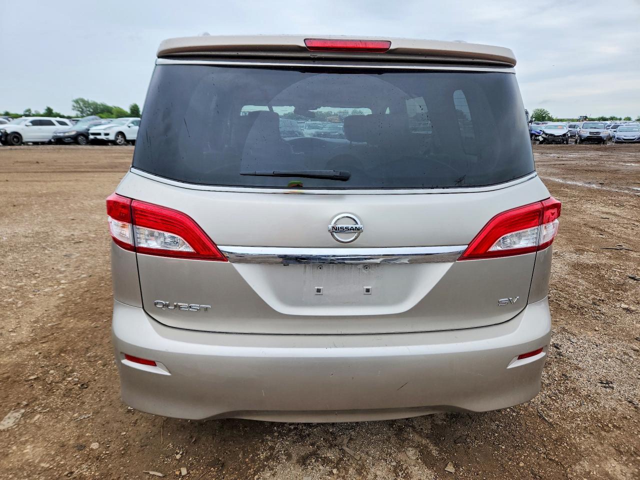 2012 Nissan Quest 3.5 S Silver vin: JN8AE2KP4C9035933