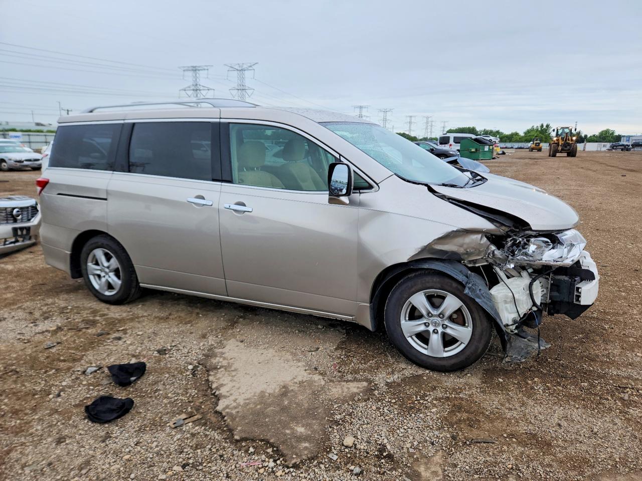 2012 Nissan Quest 3.5 S Silver vin: JN8AE2KP4C9035933