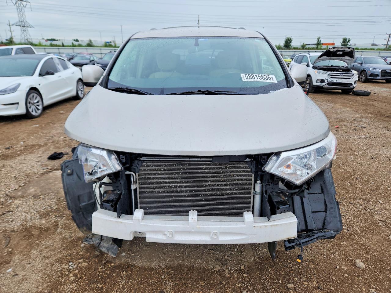 2012 Nissan Quest 3.5 S Silver vin: JN8AE2KP4C9035933