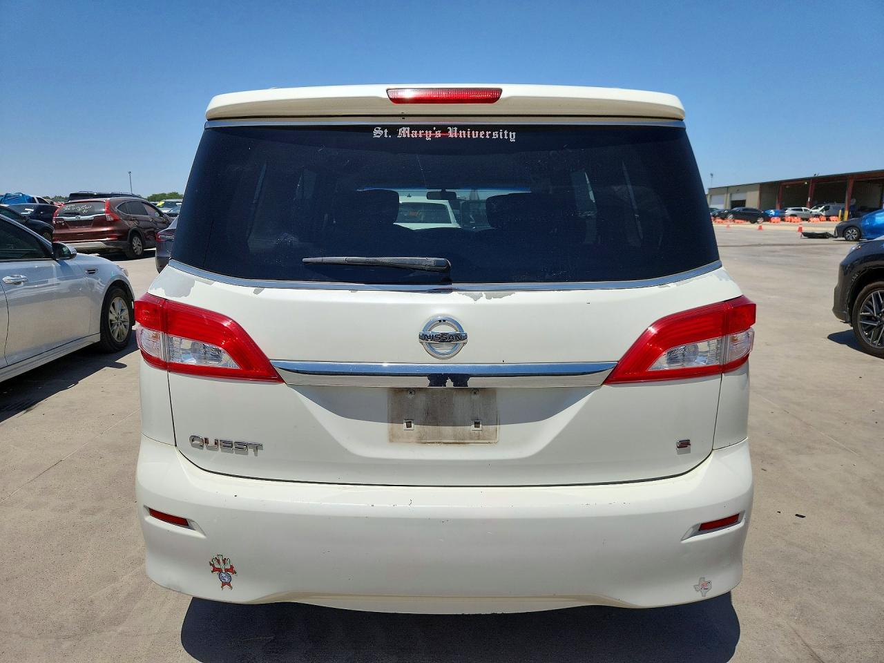 2012 Nissan Quest 3.5 S Белый vin: JN8AE2KP4C9039304