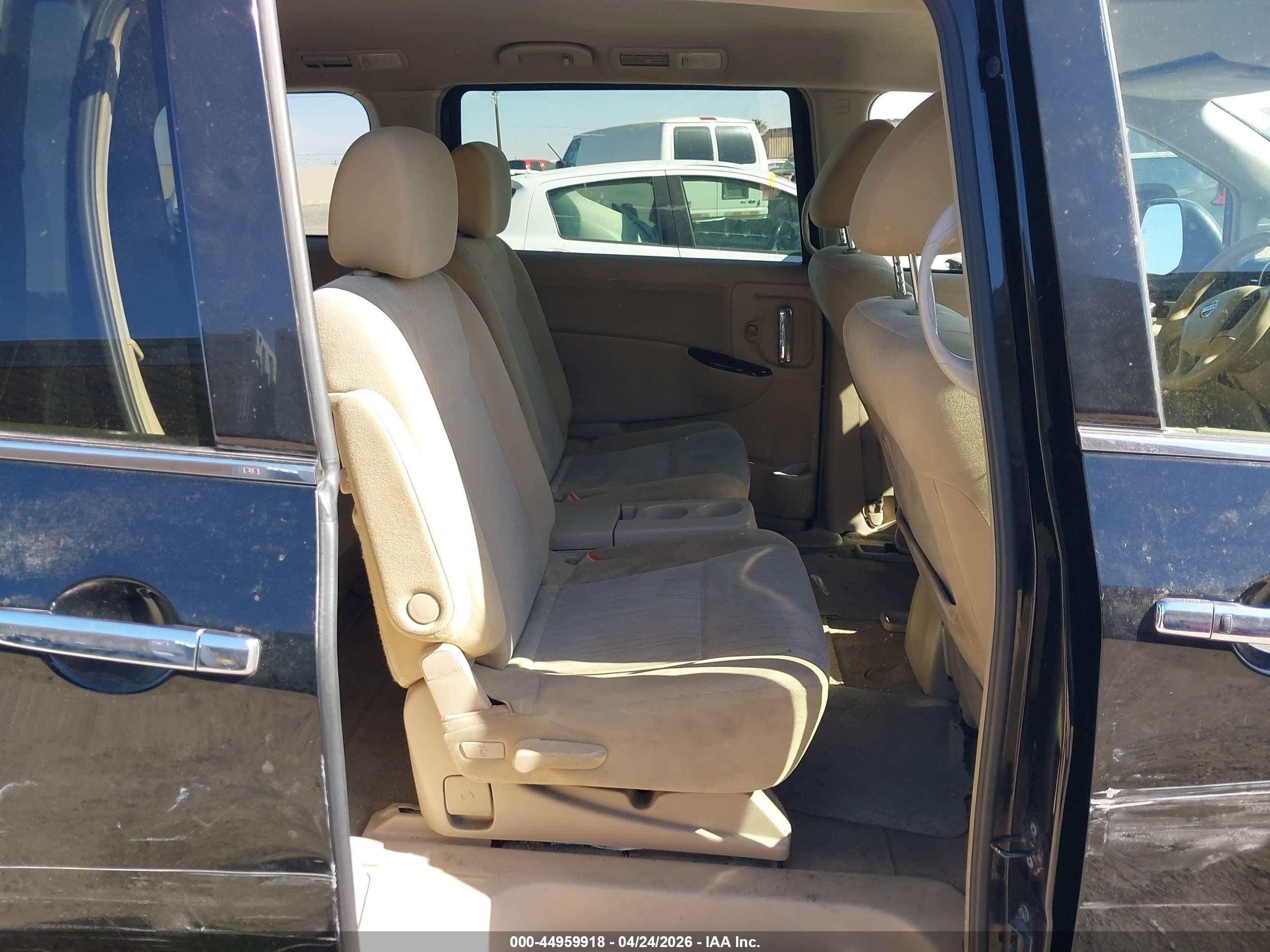 2012 Nissan Quest S Black vin: JN8AE2KP4C9041294