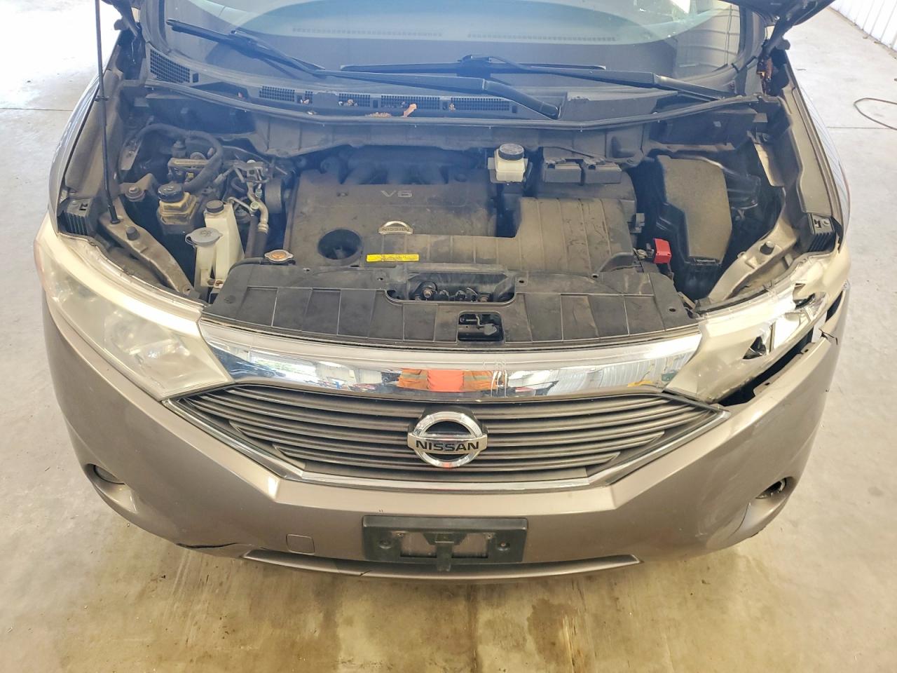 2012 Nissan Quest 3.5 S Silver vin: JN8AE2KP4C9047368