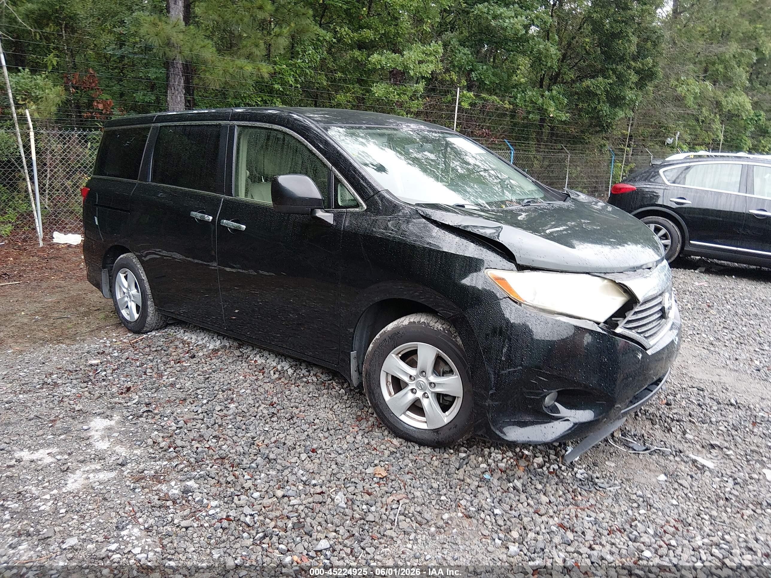 2012 Nissan Quest Sv Черный vin: JN8AE2KP4C9050867