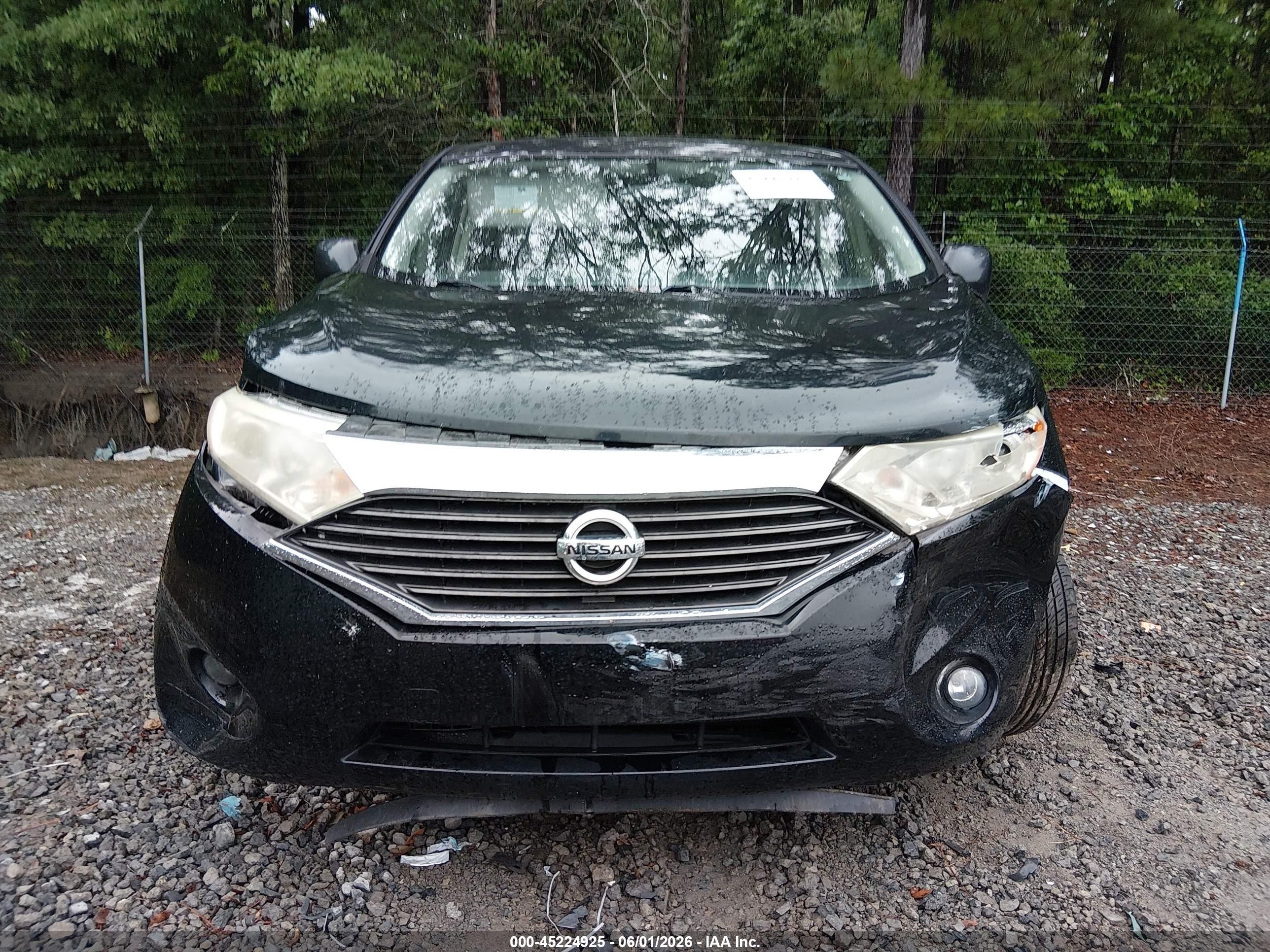 2012 Nissan Quest Sv Черный vin: JN8AE2KP4C9050867