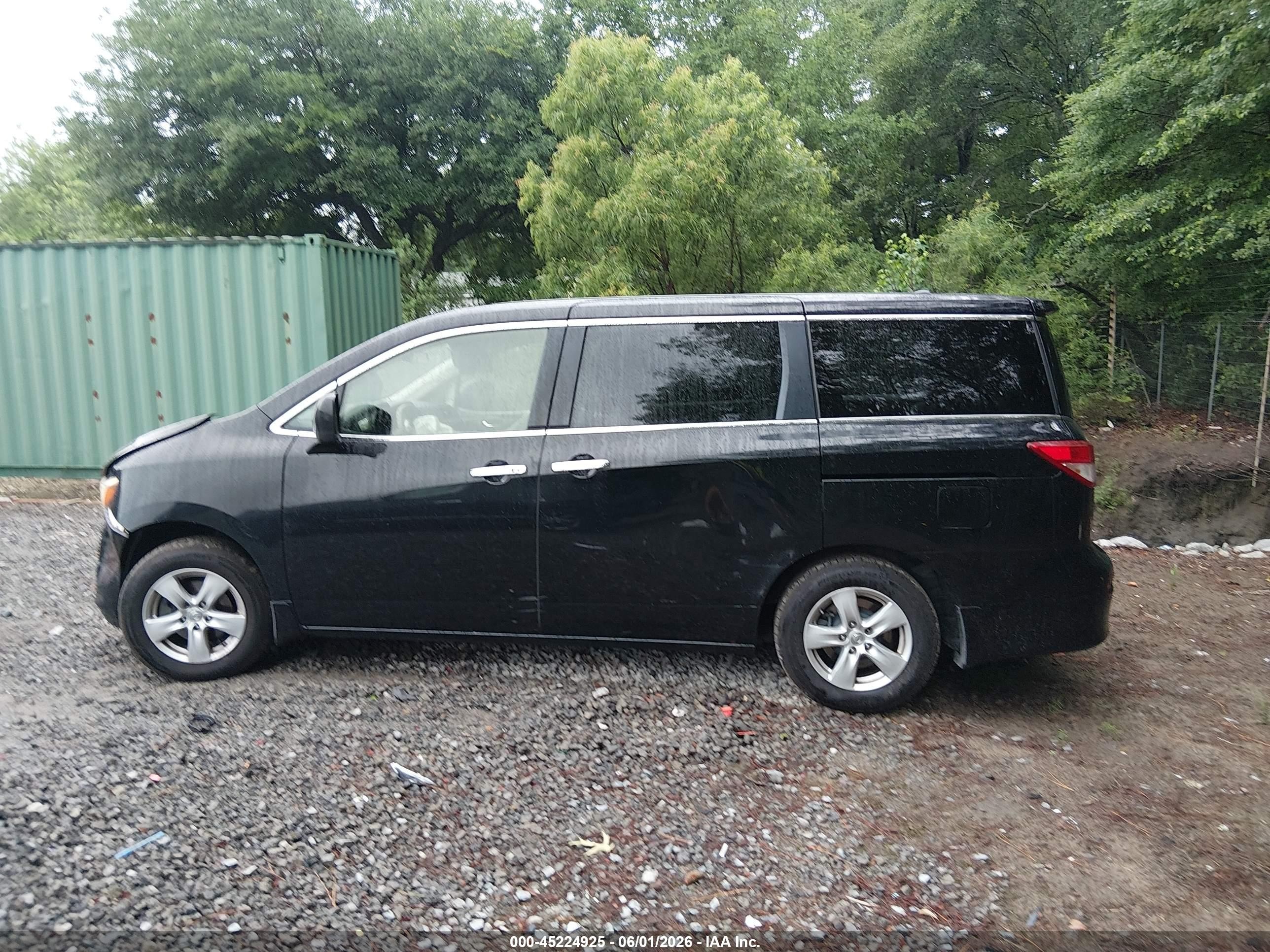 2012 Nissan Quest Sv Черный vin: JN8AE2KP4C9050867