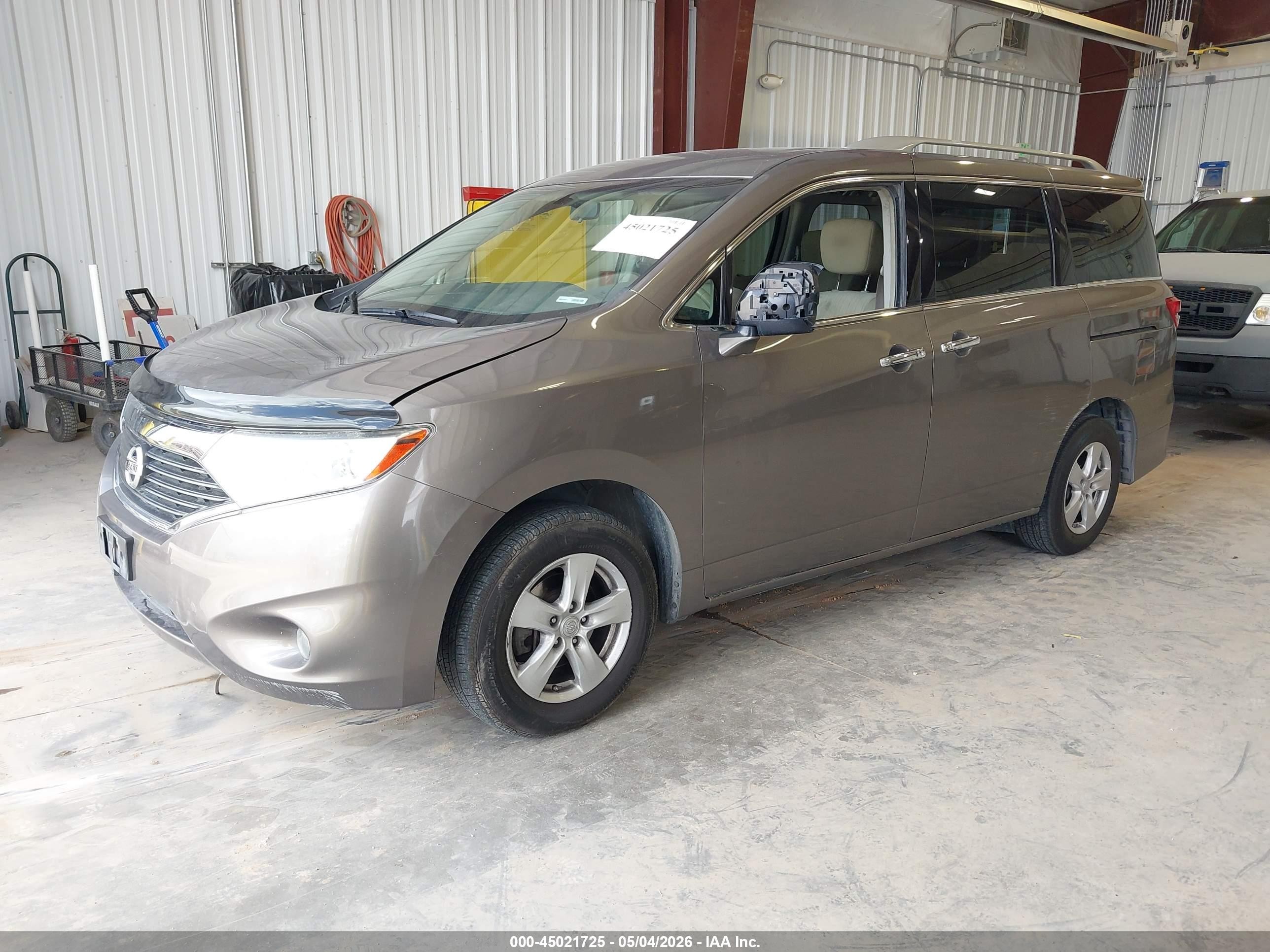 2014 Nissan Quest Sv Gray vin: JN8AE2KP4E9101657