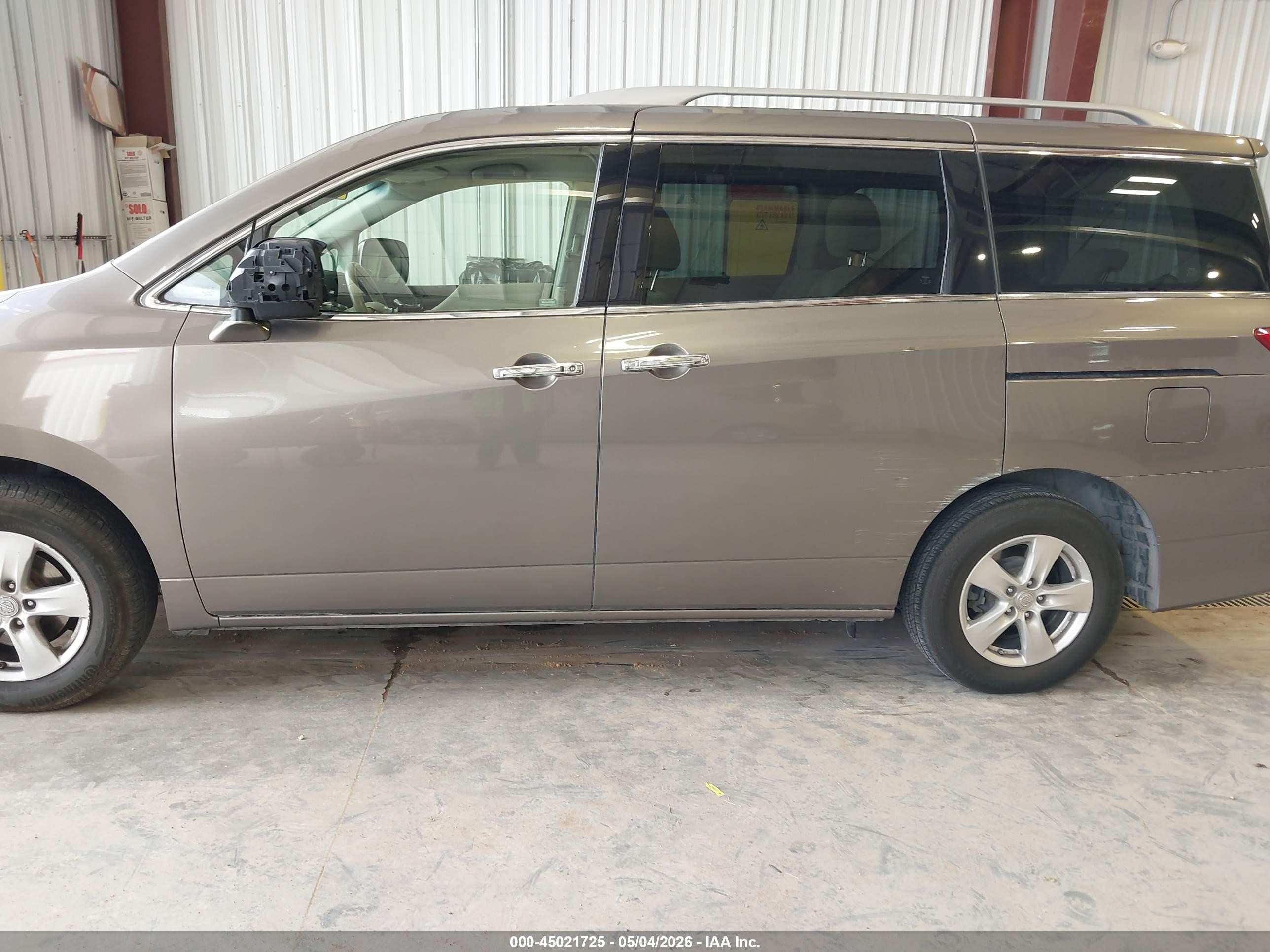 2014 Nissan Quest Sv Gray vin: JN8AE2KP4E9101657