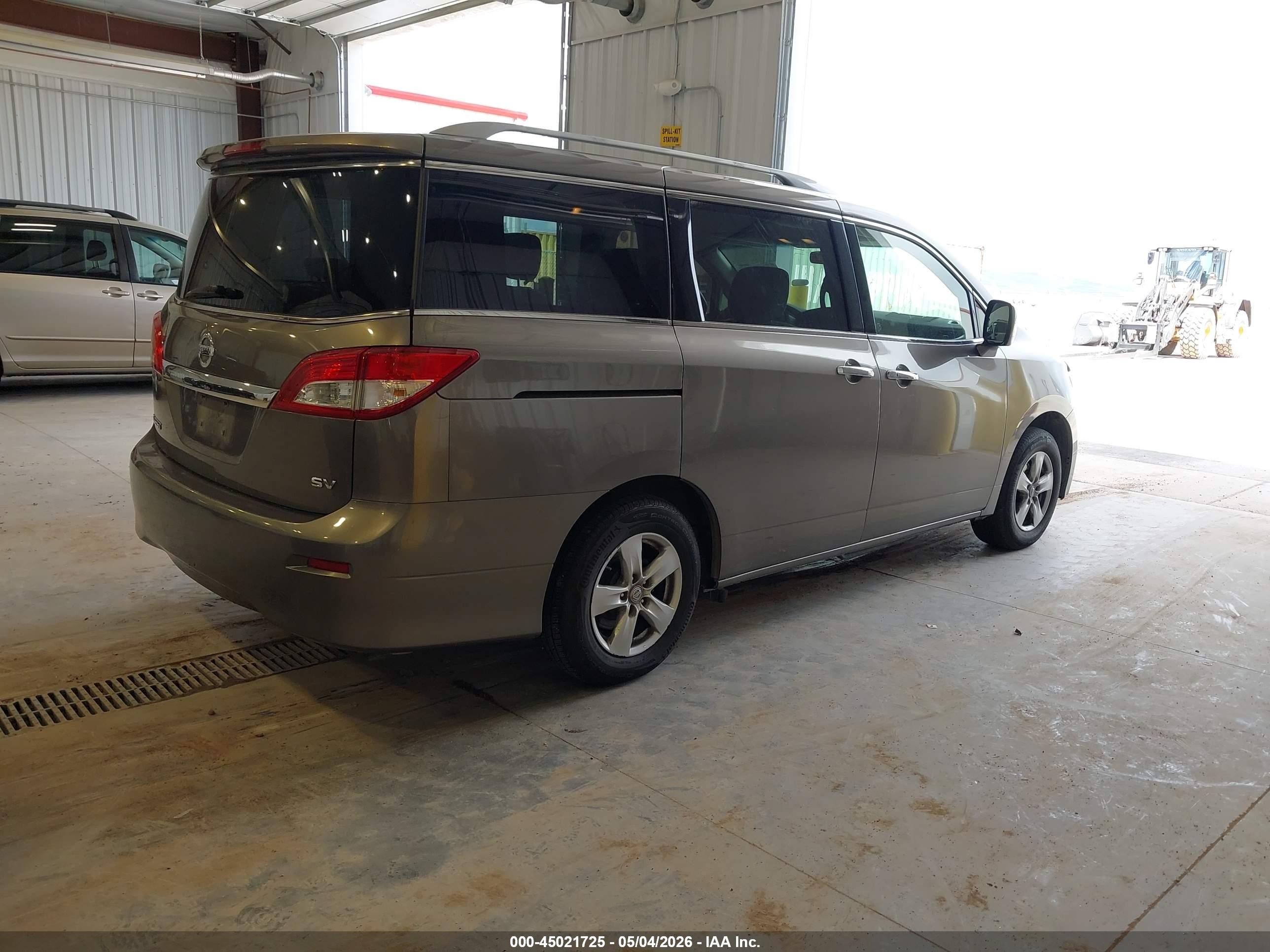 2014 Nissan Quest Sv Gray vin: JN8AE2KP4E9101657