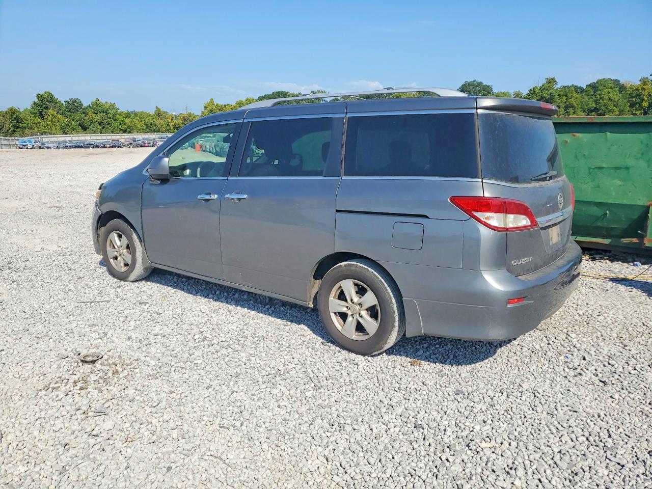 2014 Nissan Quest 3.5 Sv Gray vin: JN8AE2KP4E9104672
