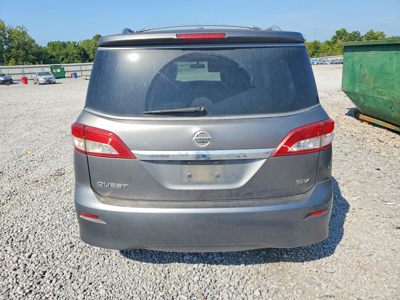 2014 Nissan Quest 3.5 Sv Gray vin: JN8AE2KP4E9104672