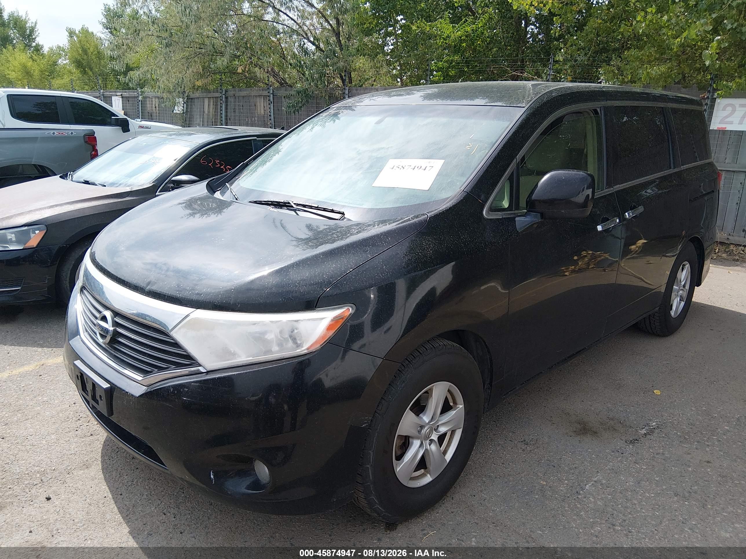 2015 Nissan Quest Platinum/s/sl/sv Black vin: JN8AE2KP4F9121750