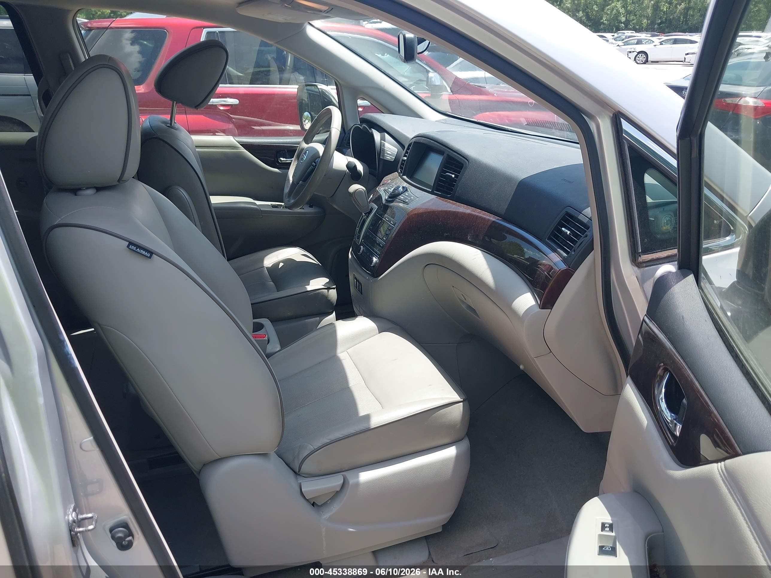 2015 Nissan Quest Sl Silver vin: JN8AE2KP4F9123451