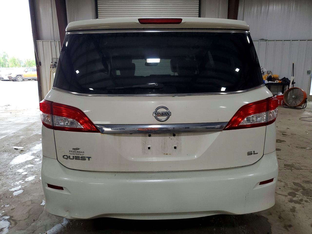 2015 Nissan Quest 3.5 Sl White vin: JN8AE2KP4F9123787