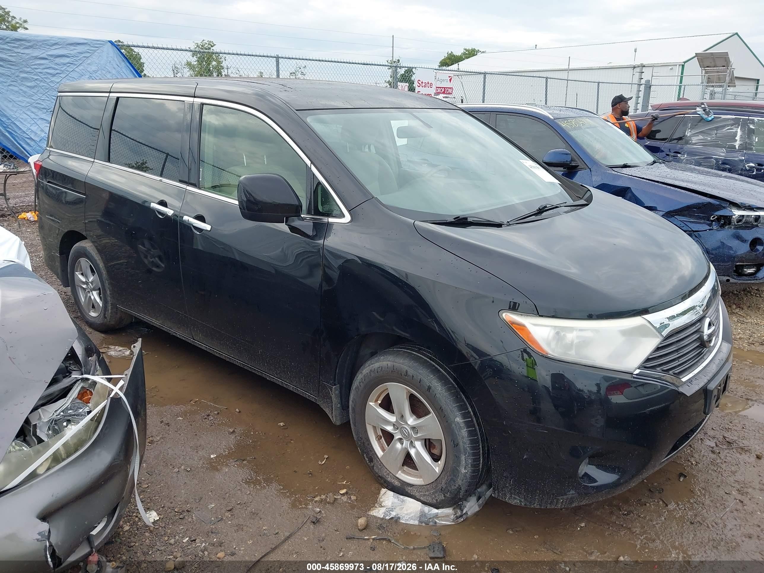 2015 Nissan Quest Sv Черный vin: JN8AE2KP4F9131596