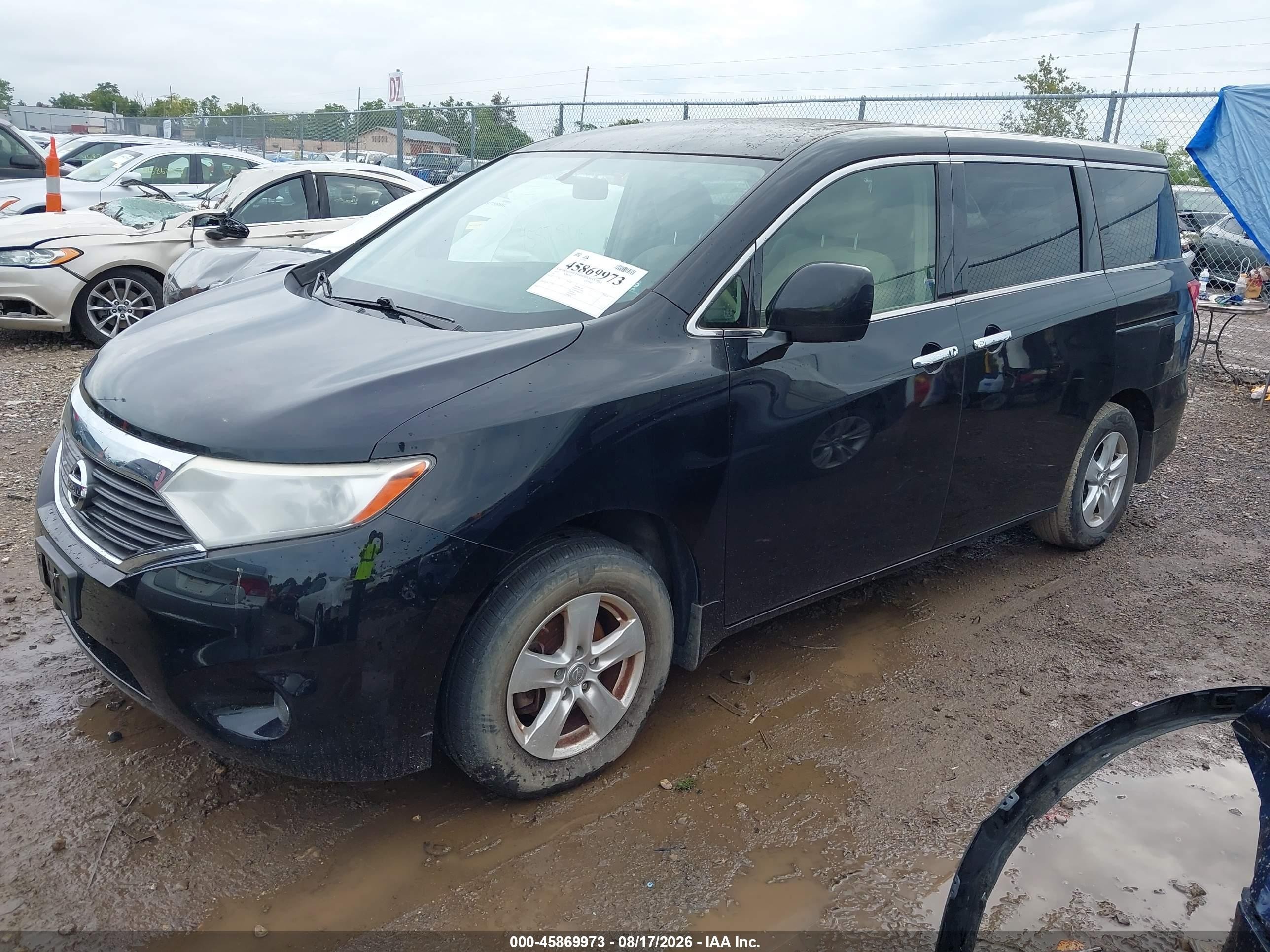 2015 Nissan Quest Sv Black vin: JN8AE2KP4F9131596