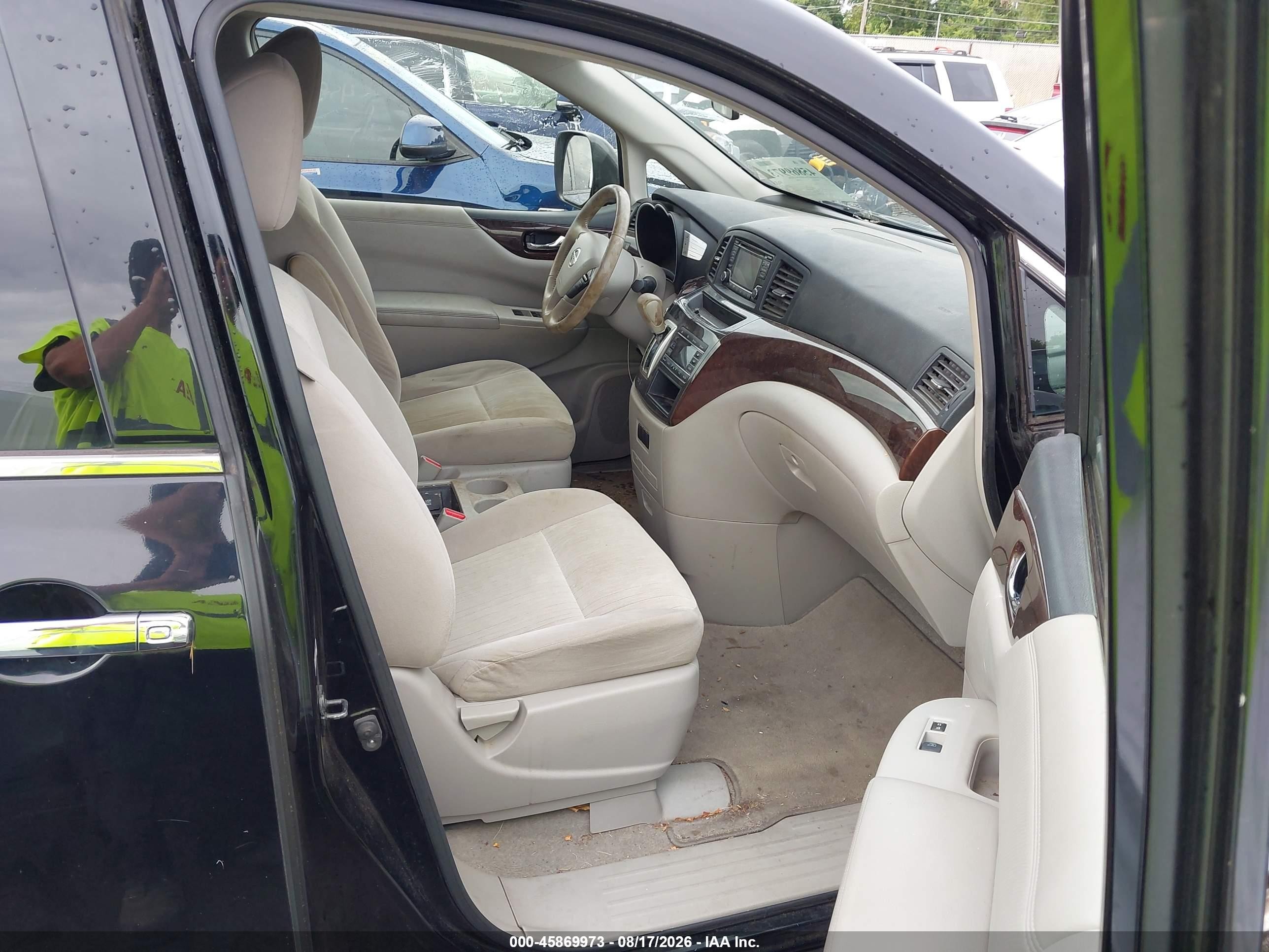 2015 Nissan Quest Sv Black vin: JN8AE2KP4F9131596