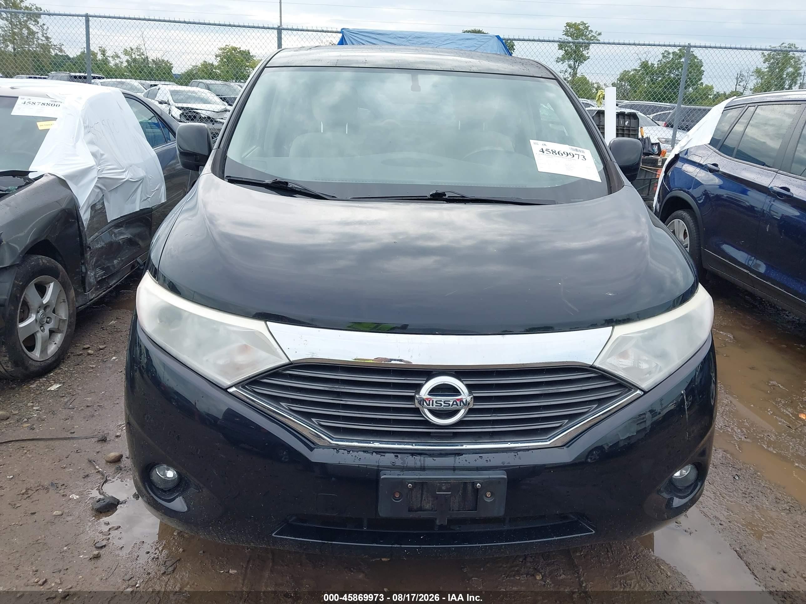 2015 Nissan Quest Sv Black vin: JN8AE2KP4F9131596