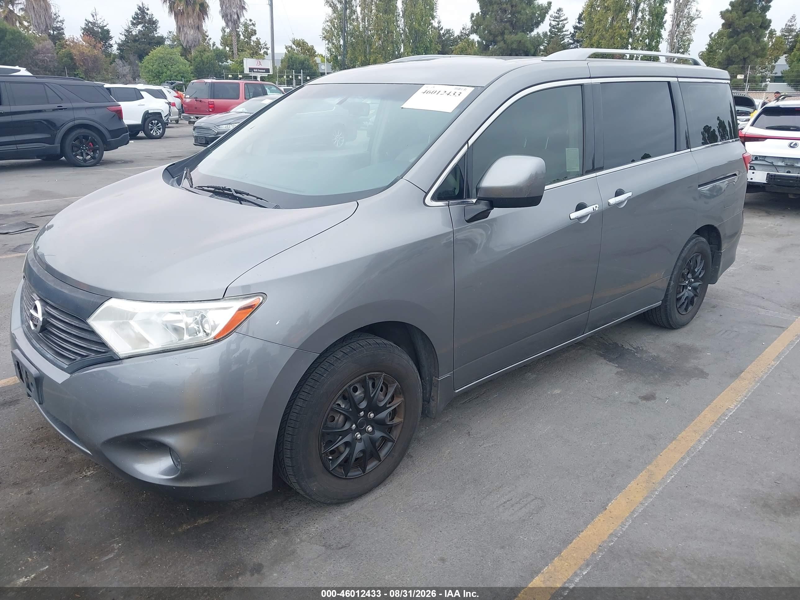 2015 Nissan Quest S Gray vin: JN8AE2KP4F9132800