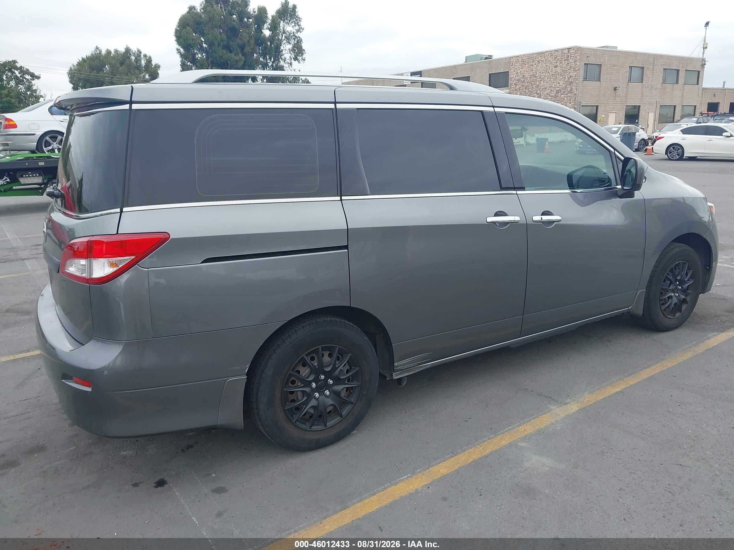 2015 Nissan Quest S Gray vin: JN8AE2KP4F9132800