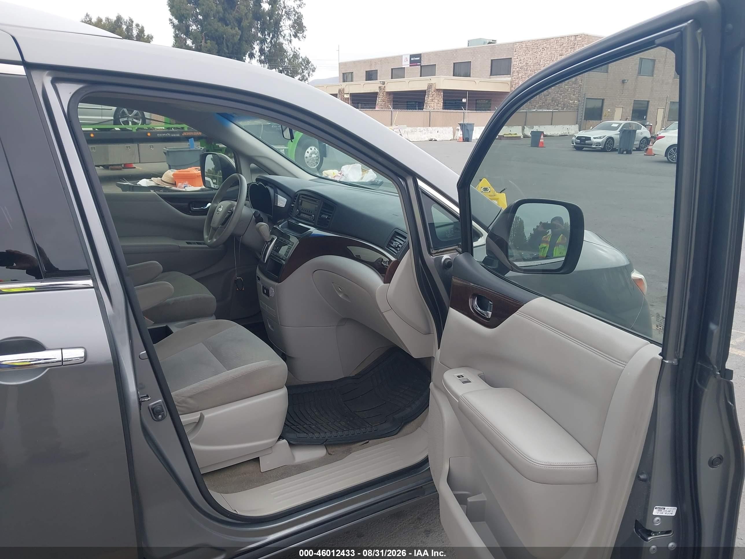 2015 Nissan Quest S Gray vin: JN8AE2KP4F9132800
