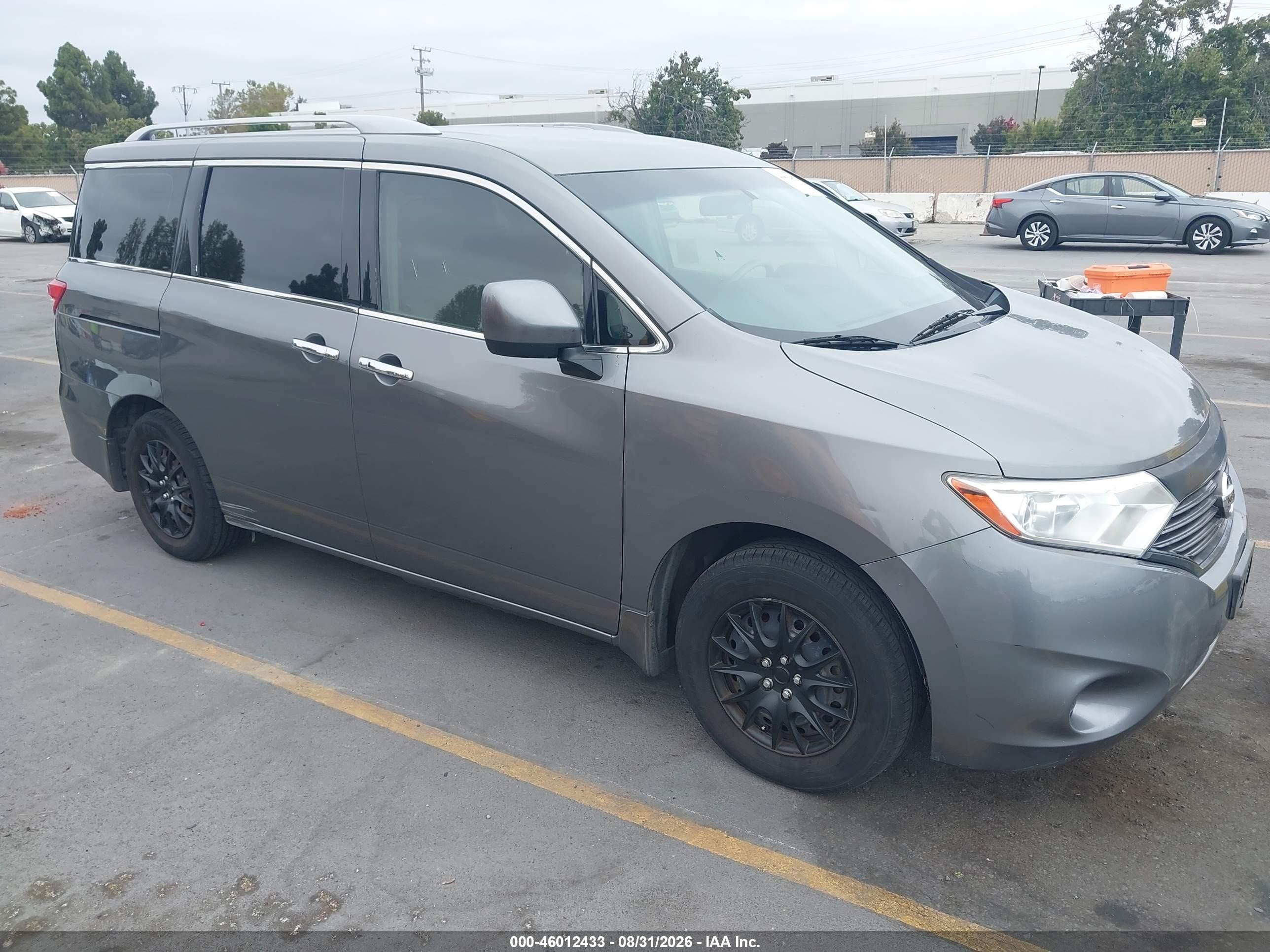 2015 Nissan Quest S Gray vin: JN8AE2KP4F9132800