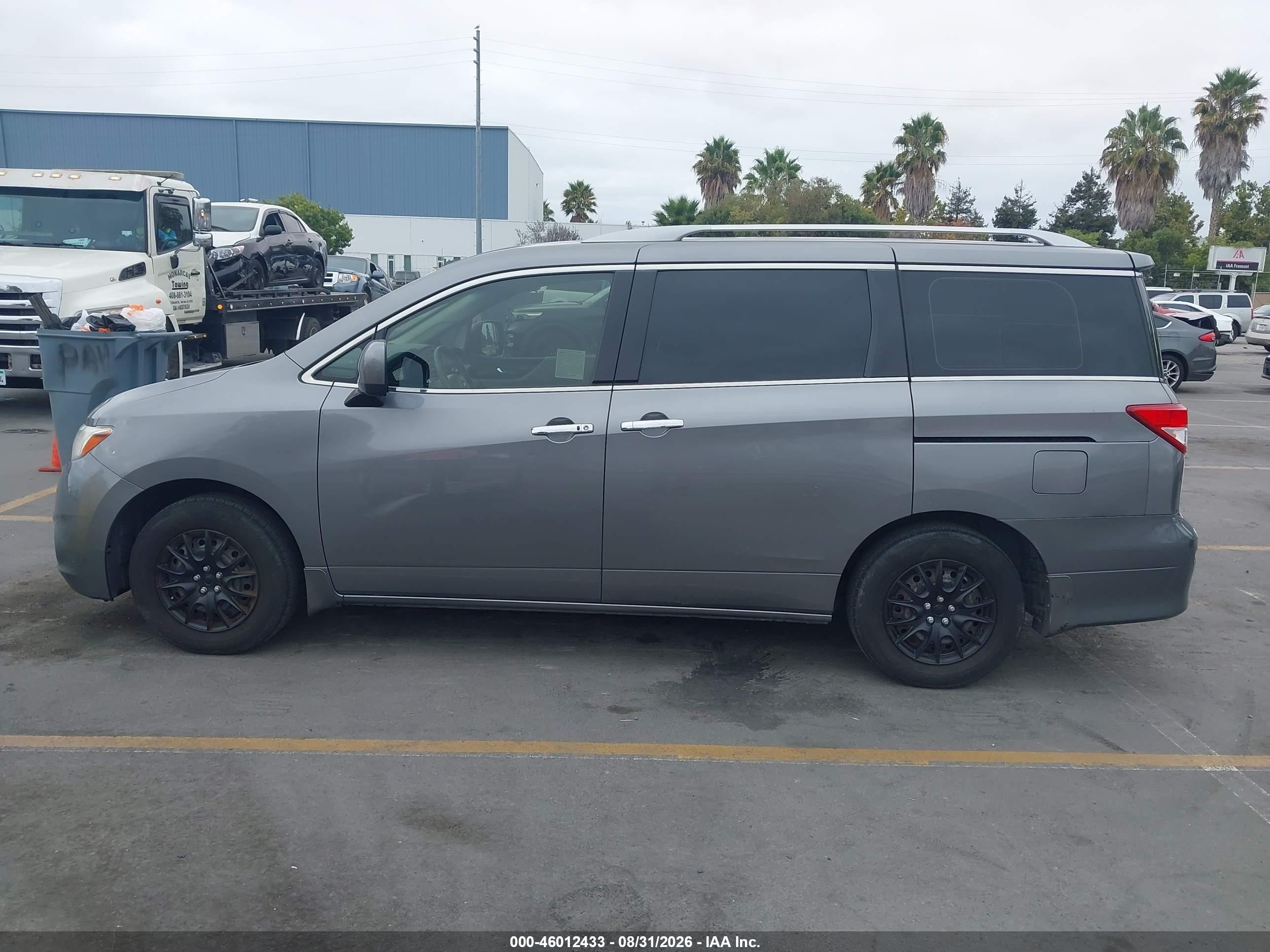 2015 Nissan Quest S Gray vin: JN8AE2KP4F9132800