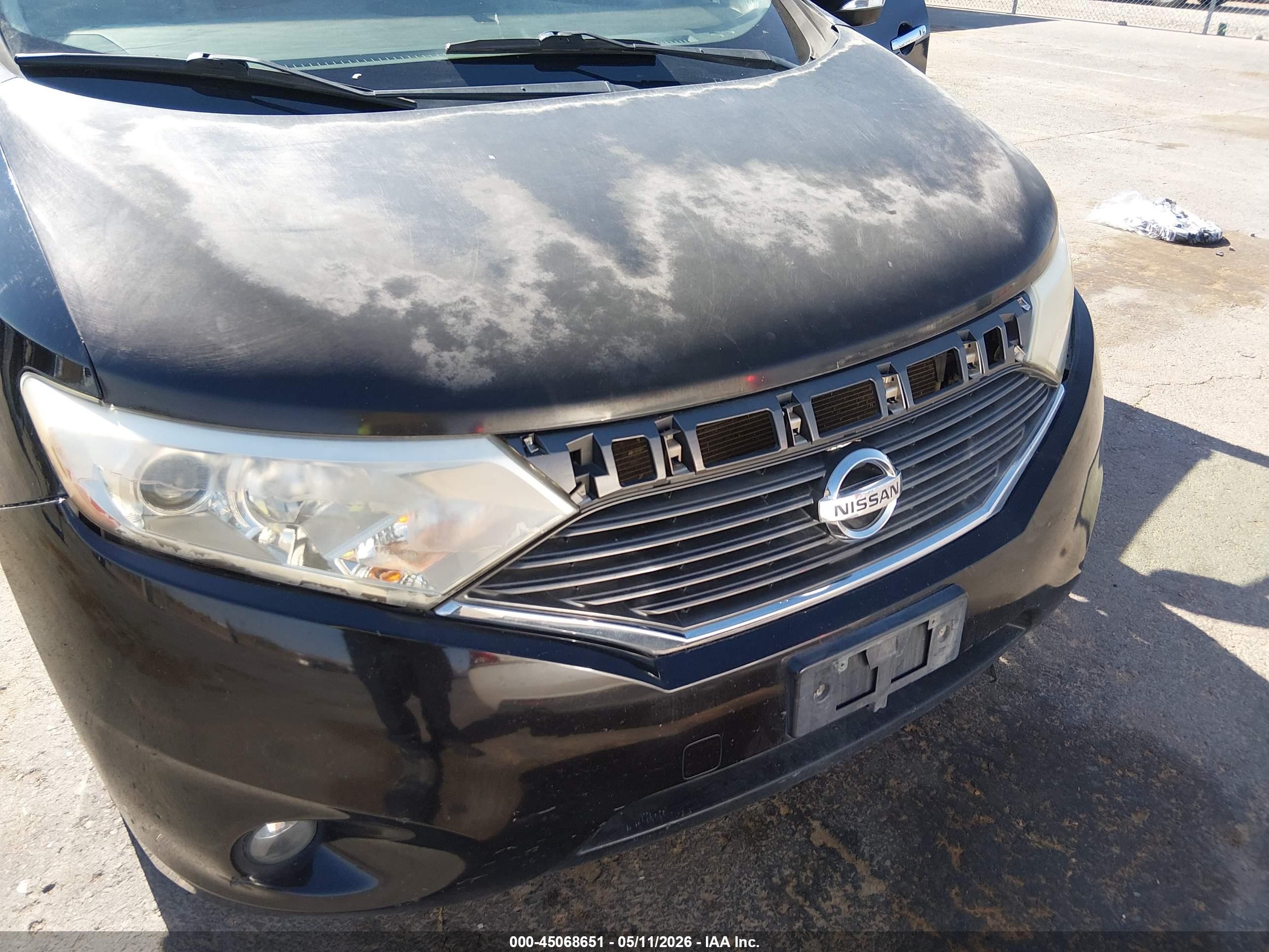 2011 Nissan Quest Sl Black vin: JN8AE2KP5B9006035