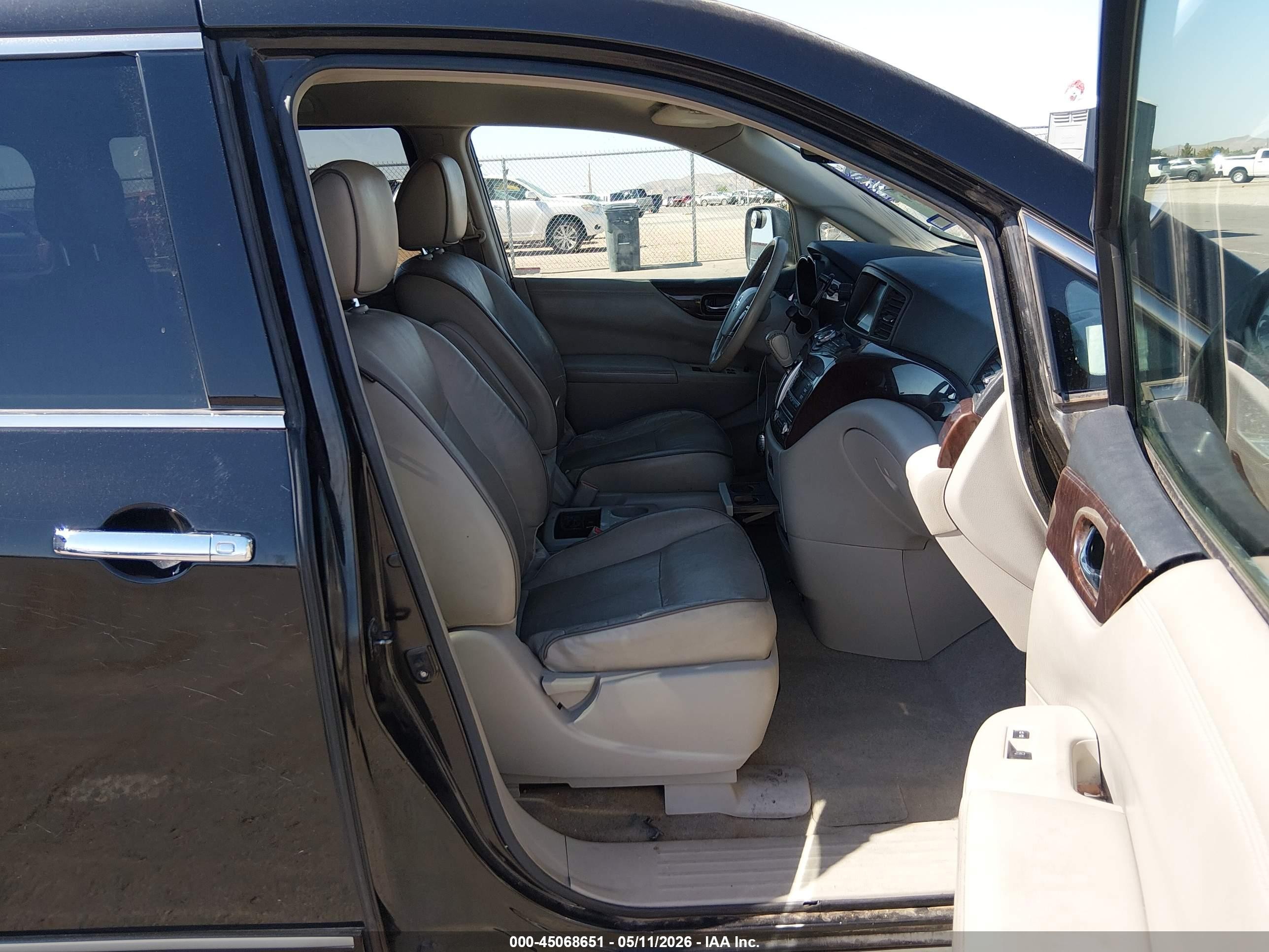 2011 Nissan Quest Sl Black vin: JN8AE2KP5B9006035