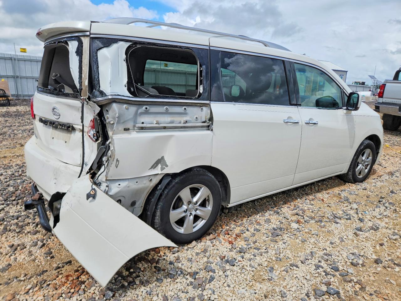 2011 Nissan Quest 3.5 S White vin: JN8AE2KP5B9007542
