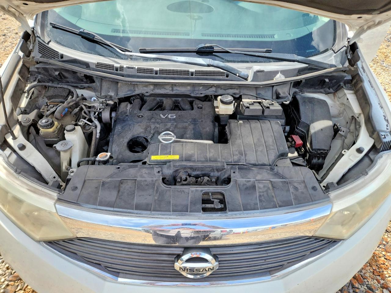 2011 Nissan Quest 3.5 S White vin: JN8AE2KP5B9007542