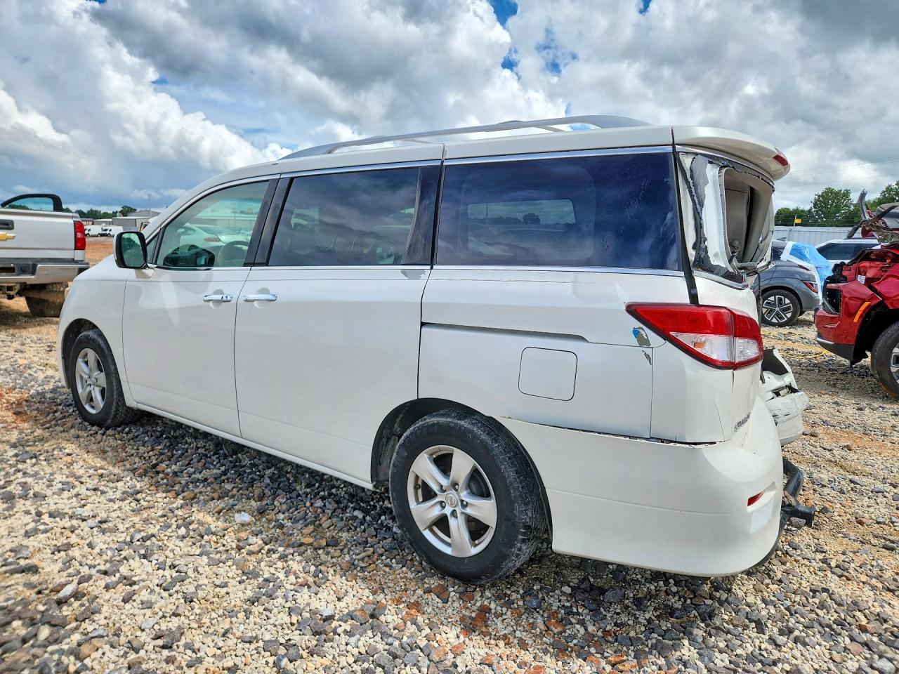 2011 Nissan Quest 3.5 S White vin: JN8AE2KP5B9007542