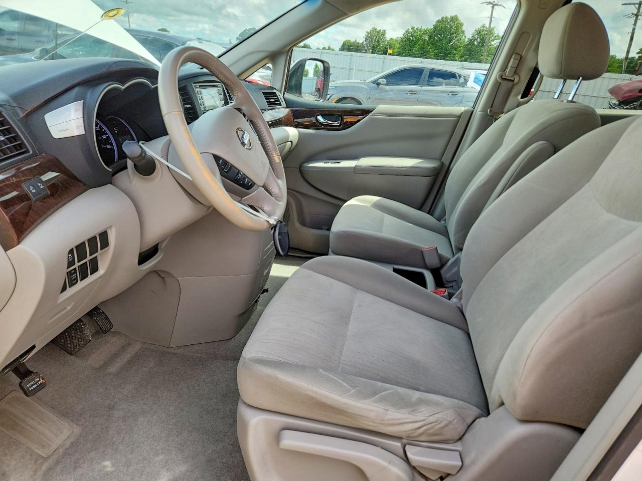 2011 Nissan Quest 3.5 S White vin: JN8AE2KP5B9007542