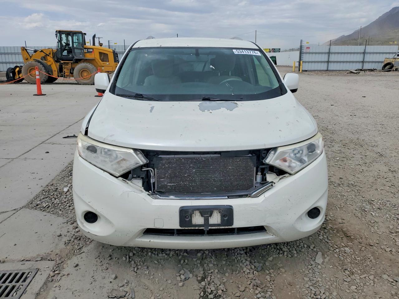 2012 Nissan Quest 3.5 S White vin: JN8AE2KP5C9038288