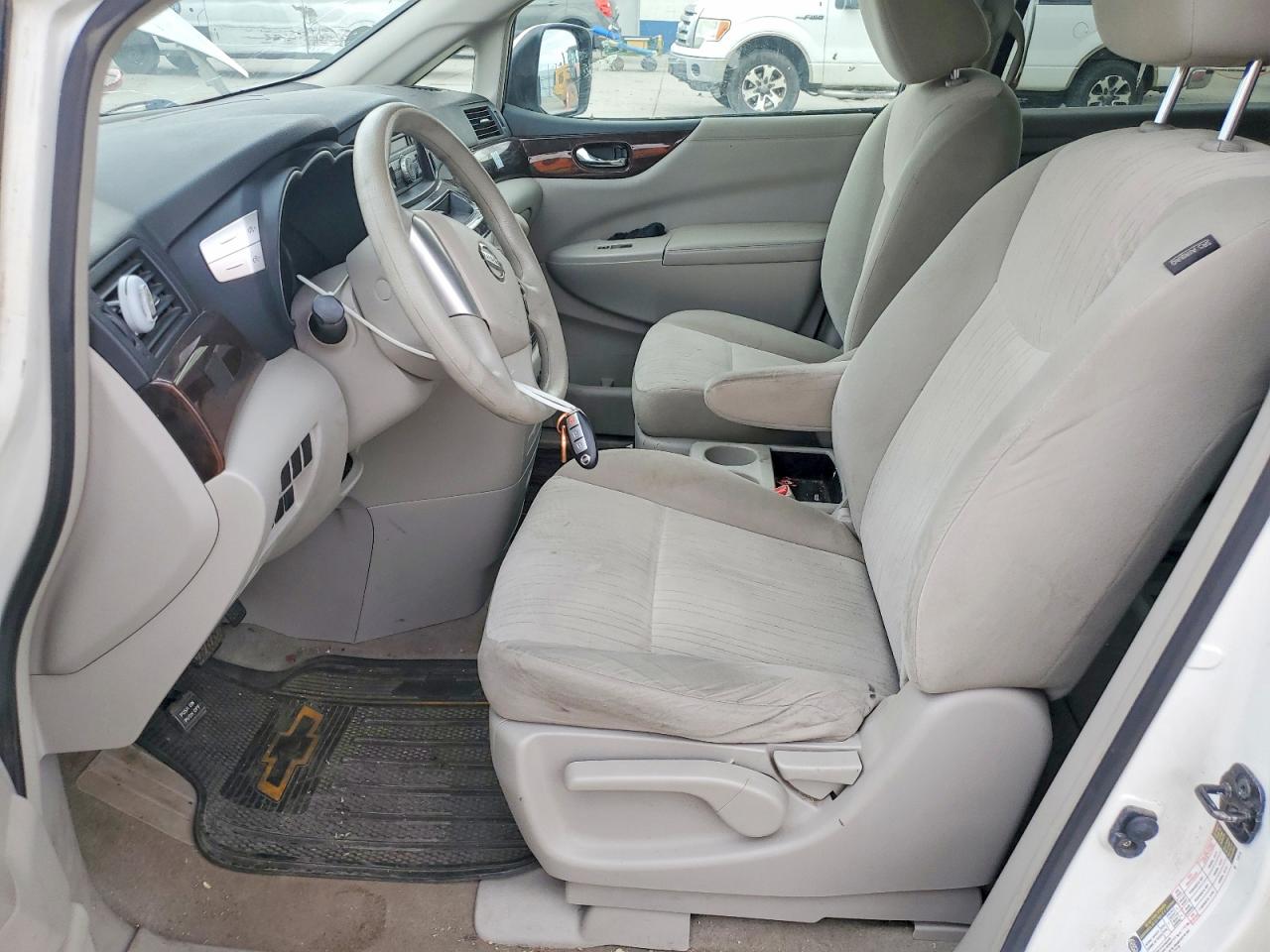 2012 Nissan Quest 3.5 S White vin: JN8AE2KP5C9038288