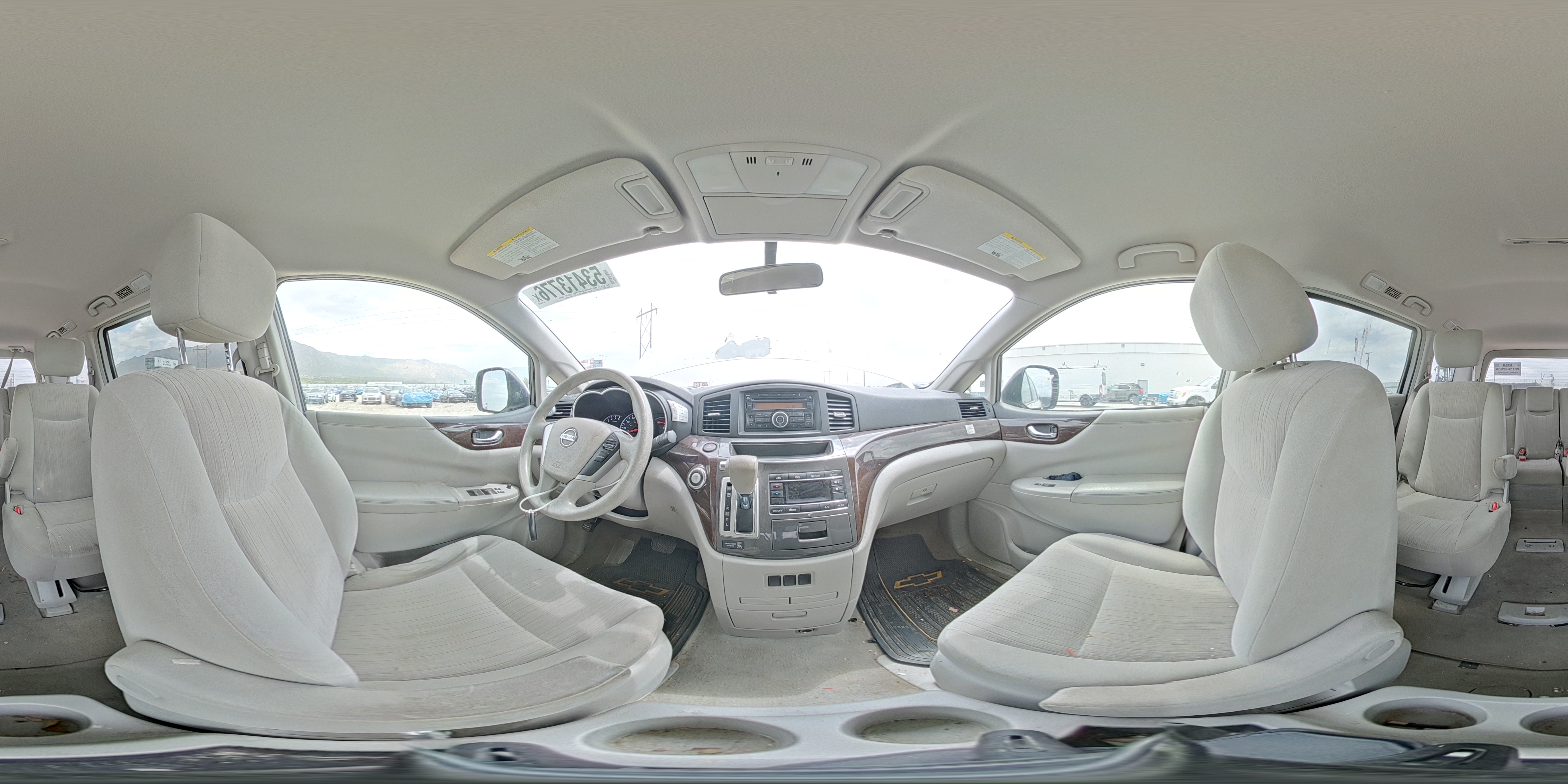 2012 Nissan Quest 3.5 S White vin: JN8AE2KP5C9038288