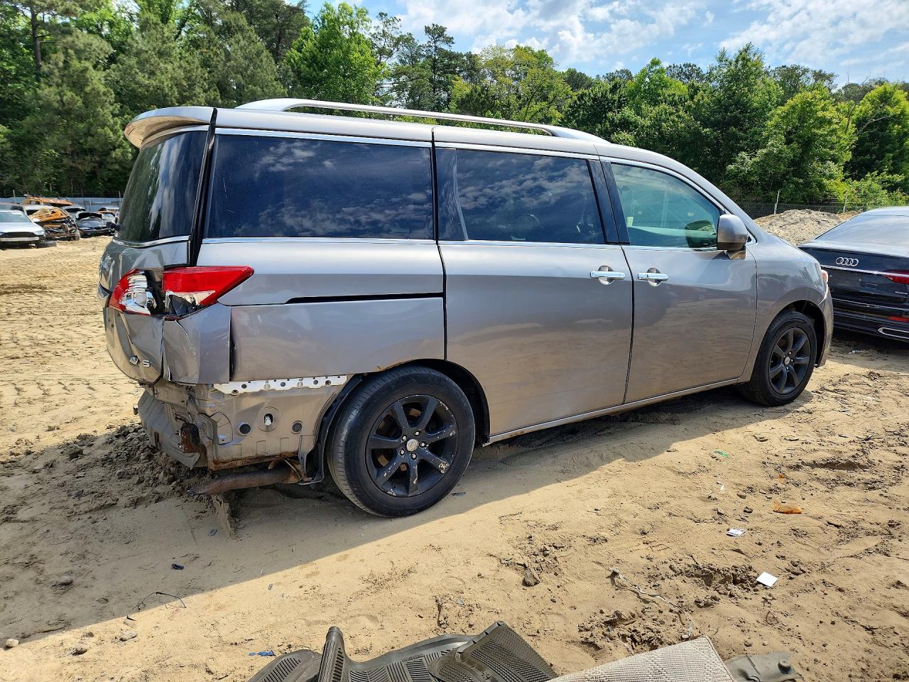 2012 Nissan Quest 3.5 S Gray vin: JN8AE2KP5C9040624