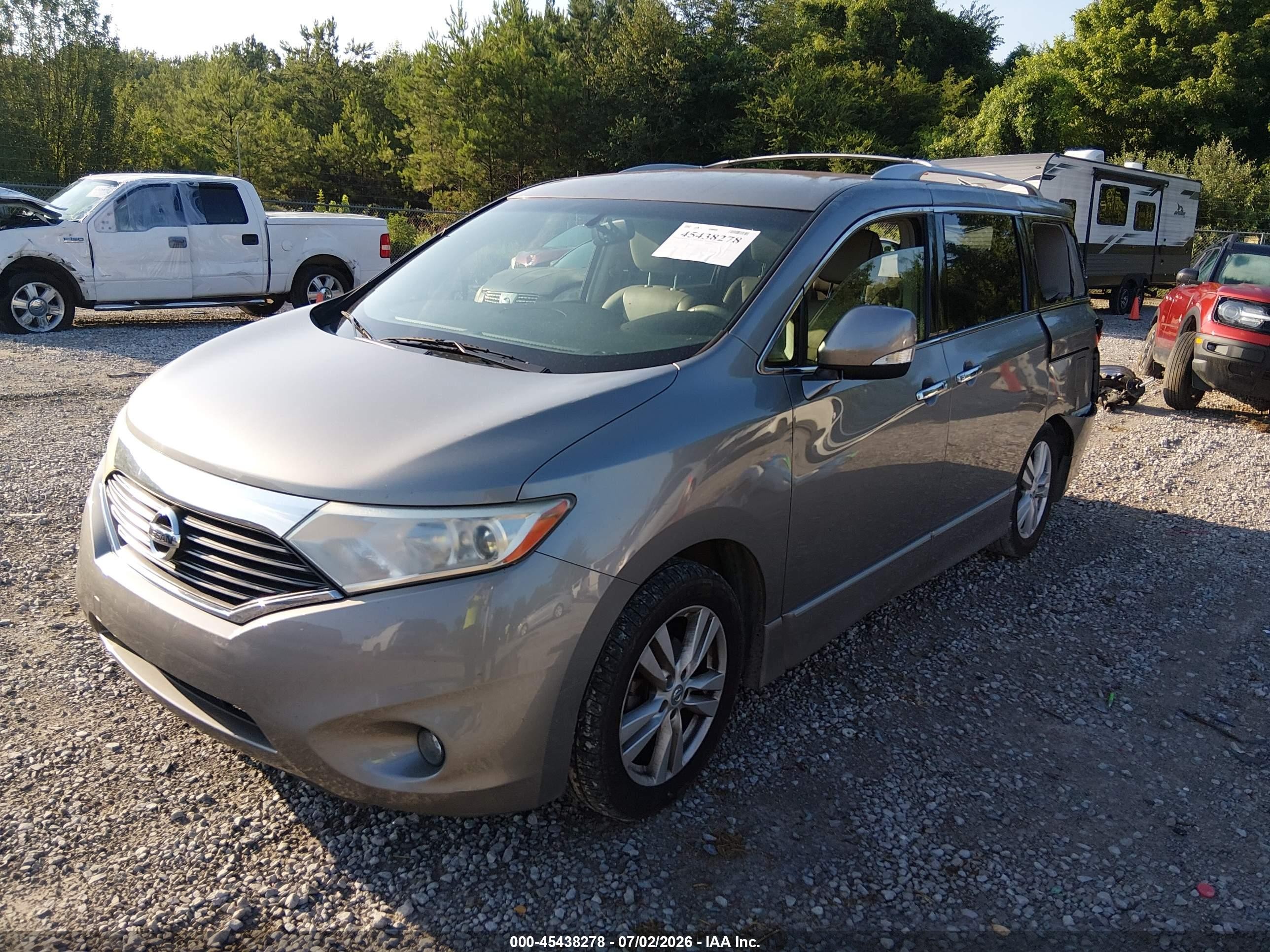 2013 Nissan Quest Sl Gold vin: JN8AE2KP5D9060194